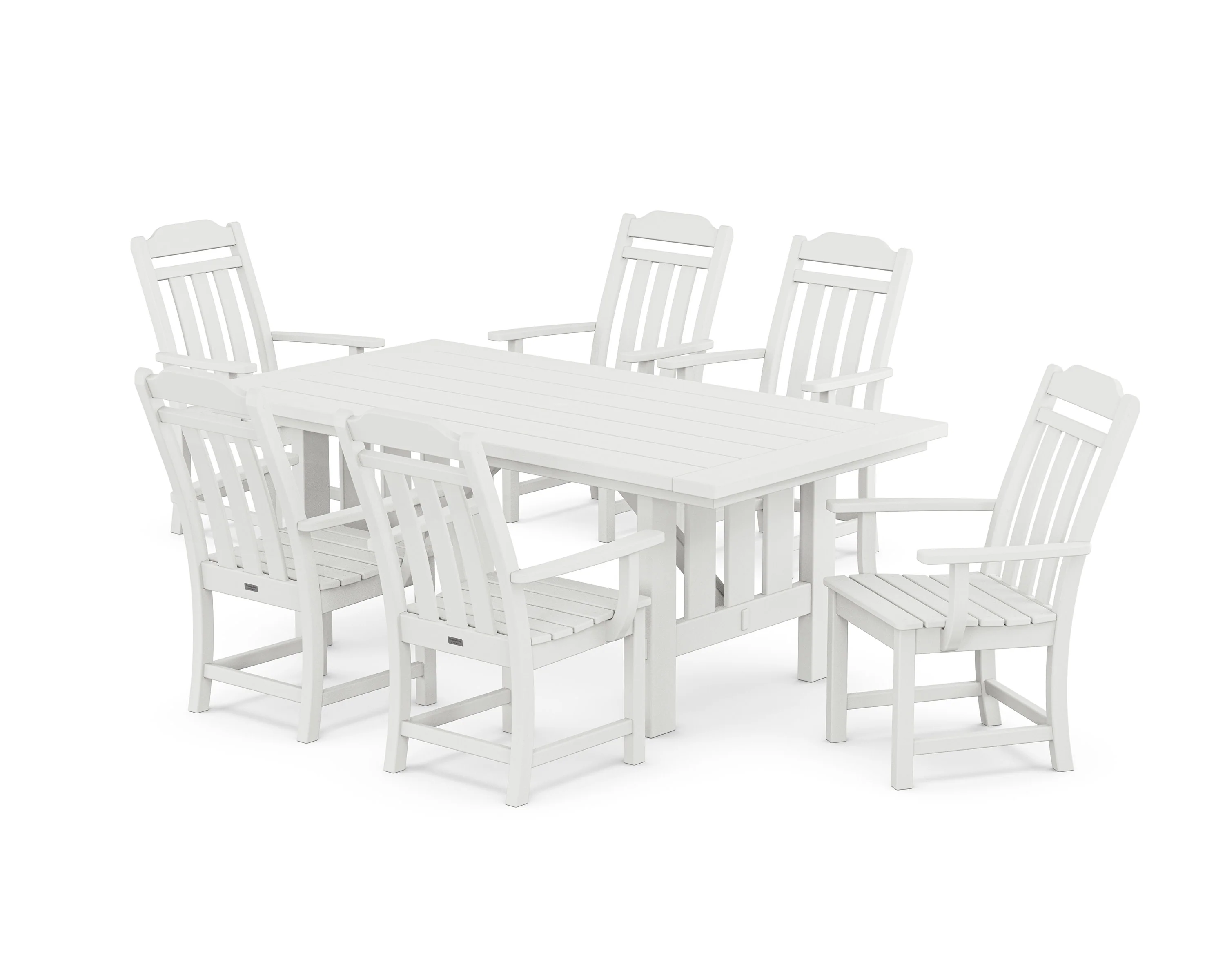 Cottage Arm Chair 7-Piece Mission Dining Set - Image 4