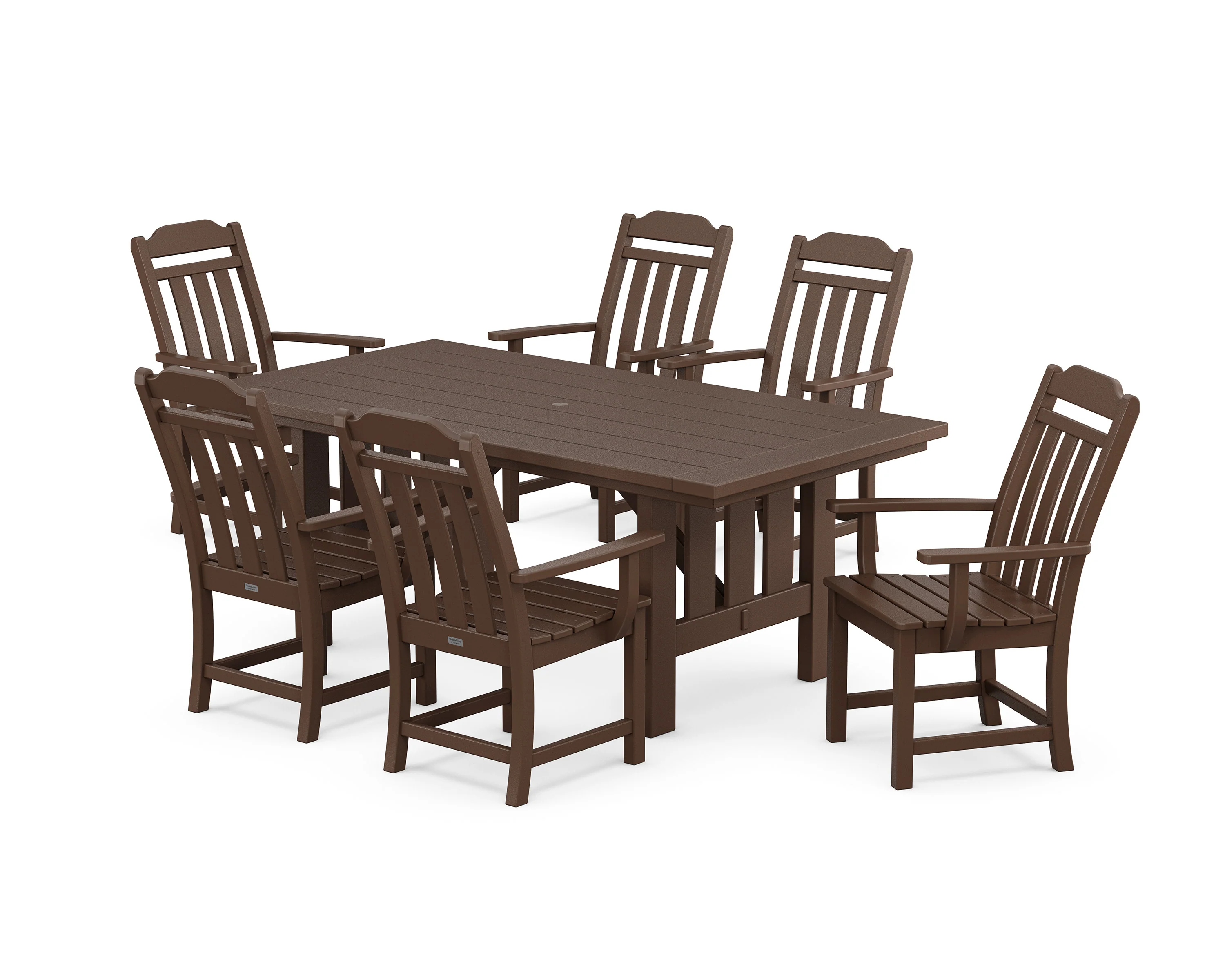 Cottage Arm Chair 7-Piece Mission Dining Set - Image 6