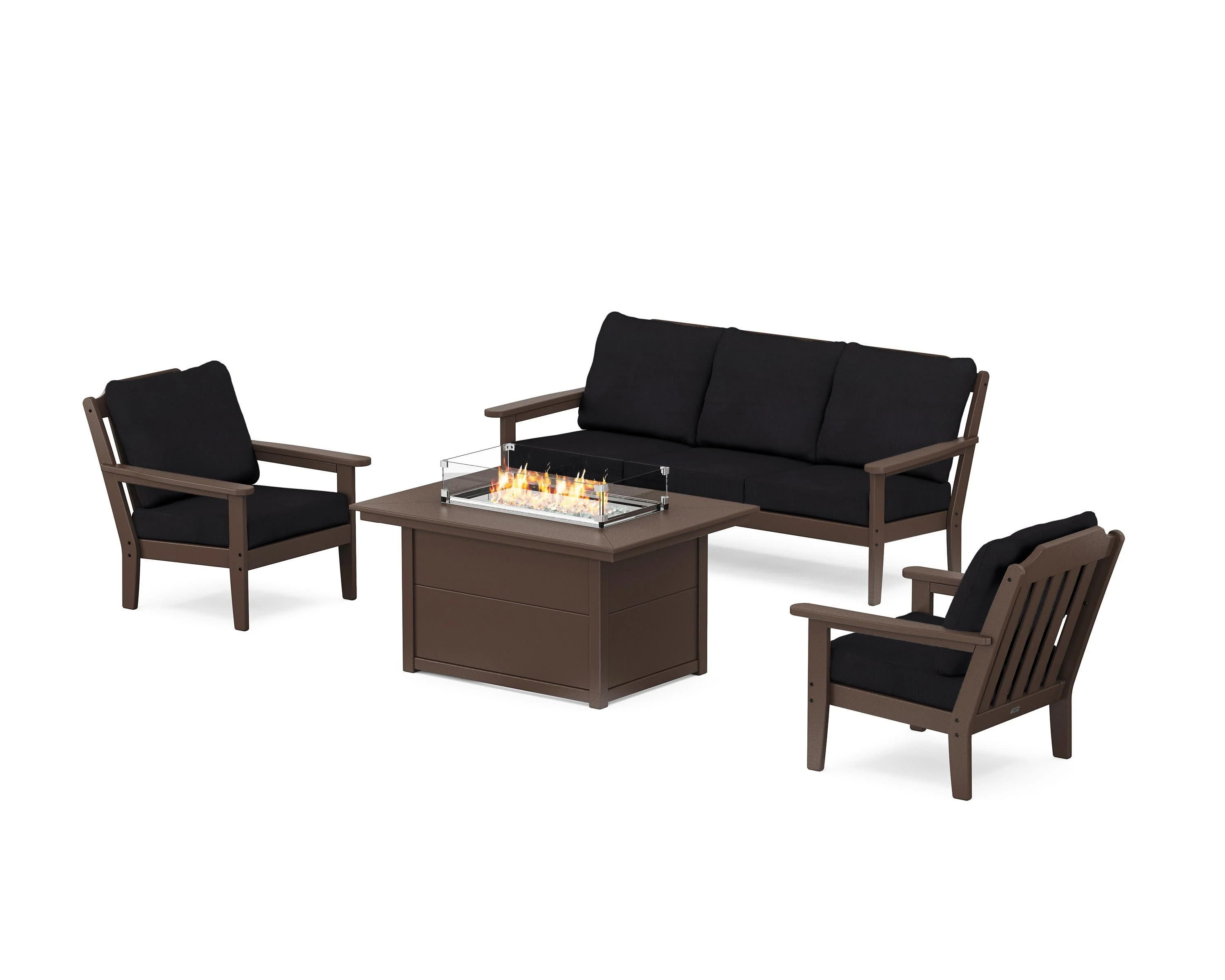 Cottage Deep Seating Fire Pit Table Set - Image 165