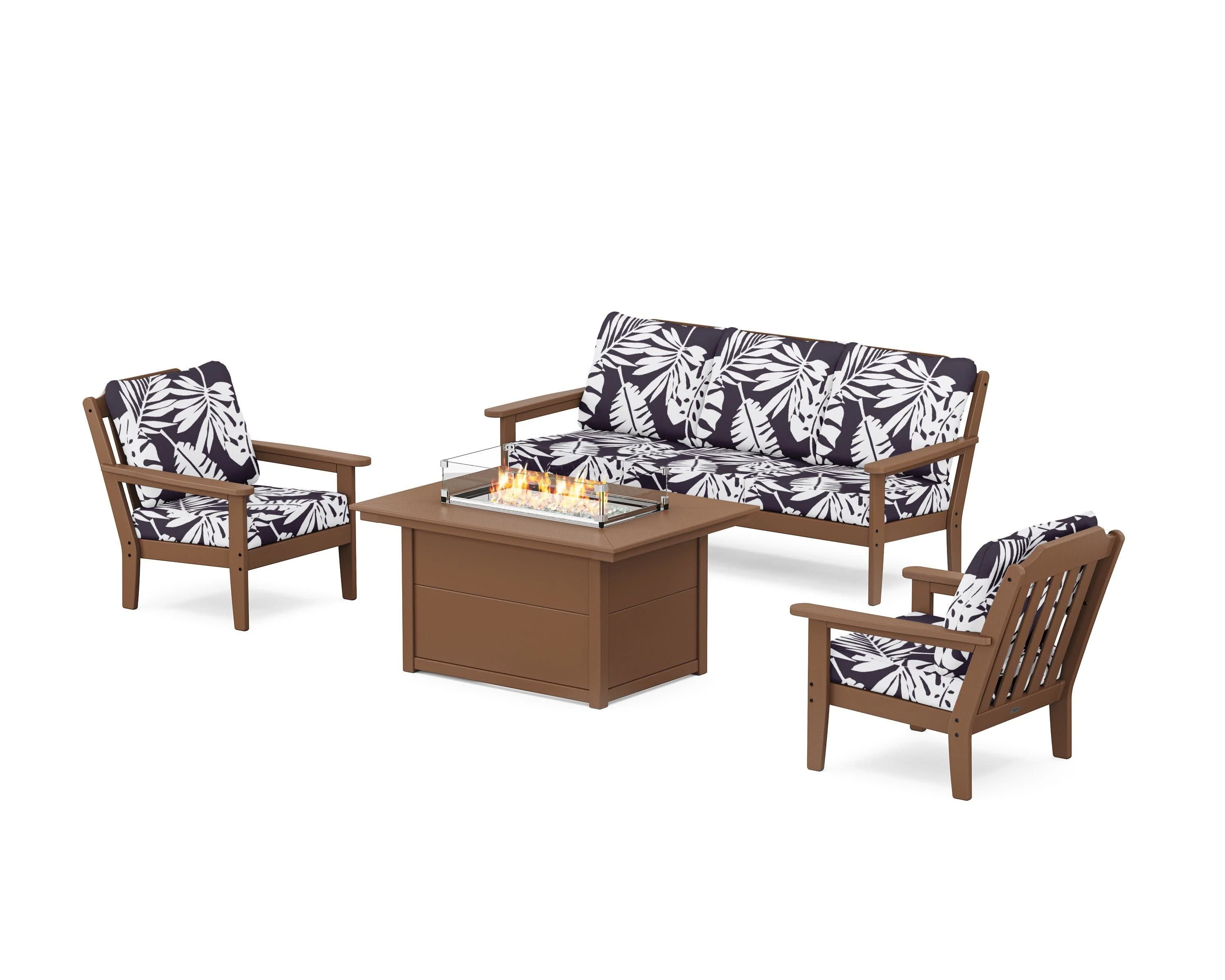 Cottage Deep Seating Fire Pit Table Set - Image 33