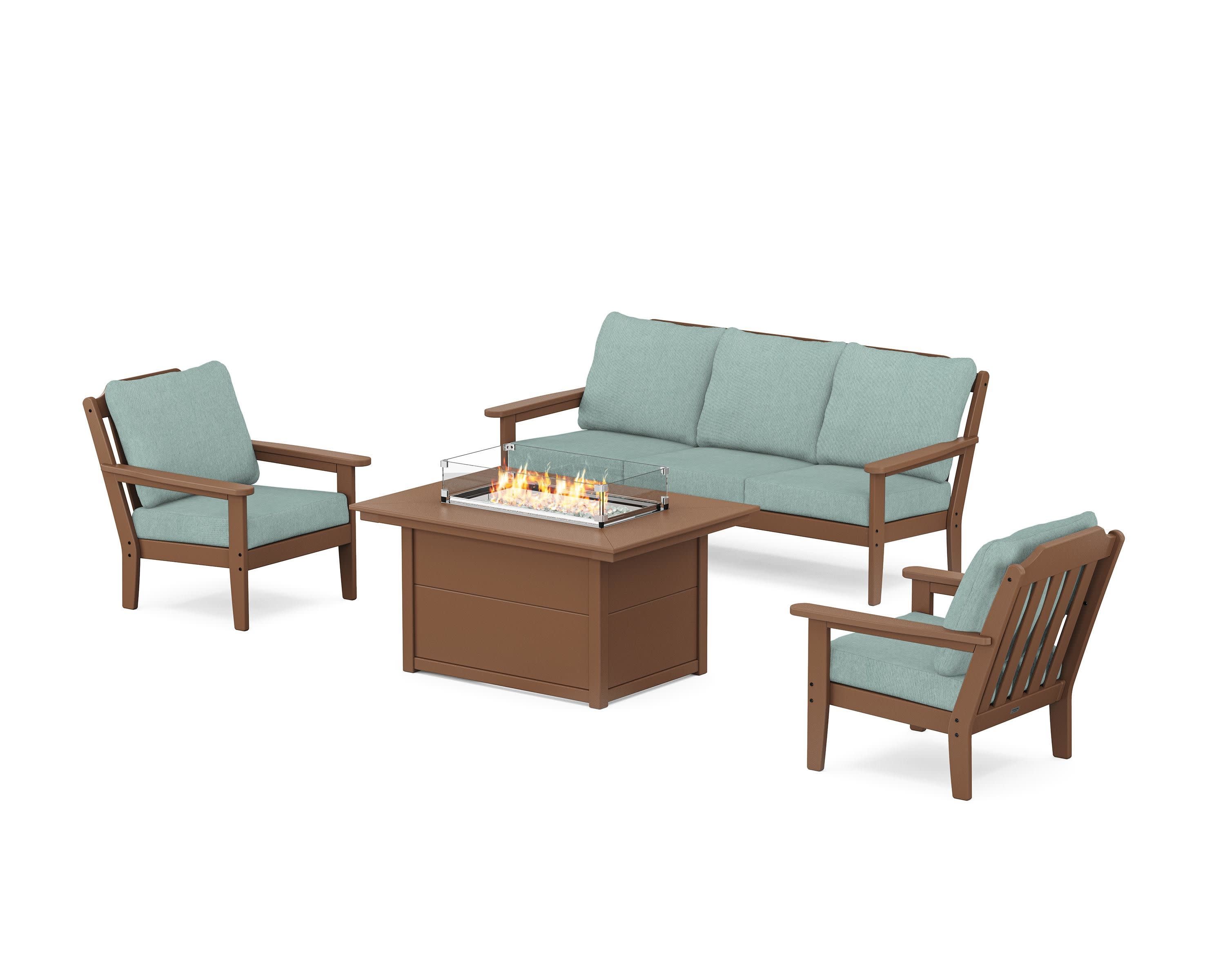 Cottage Deep Seating Fire Pit Table Set - Image 58