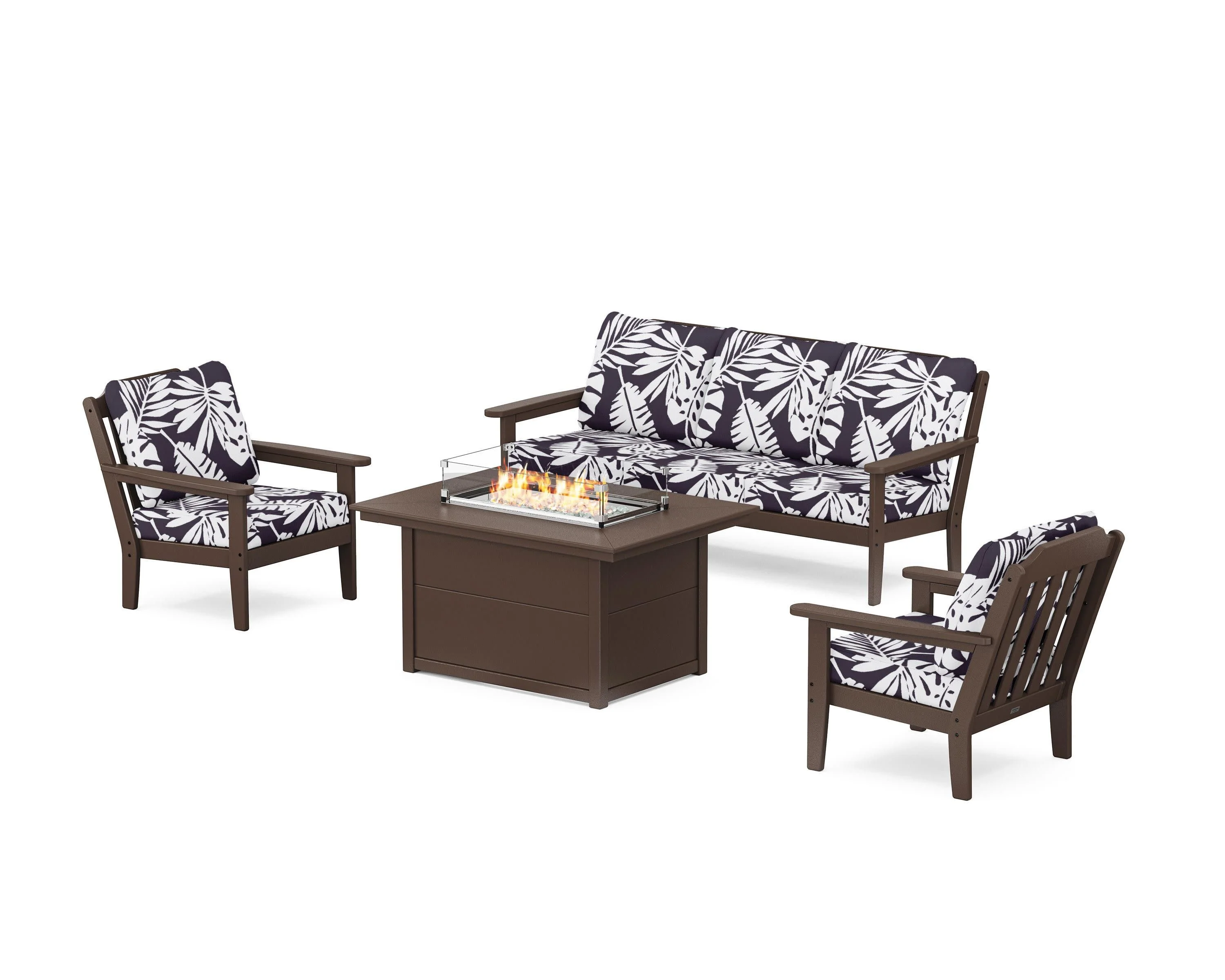 Cottage Deep Seating Fire Pit Table Set - Image 69