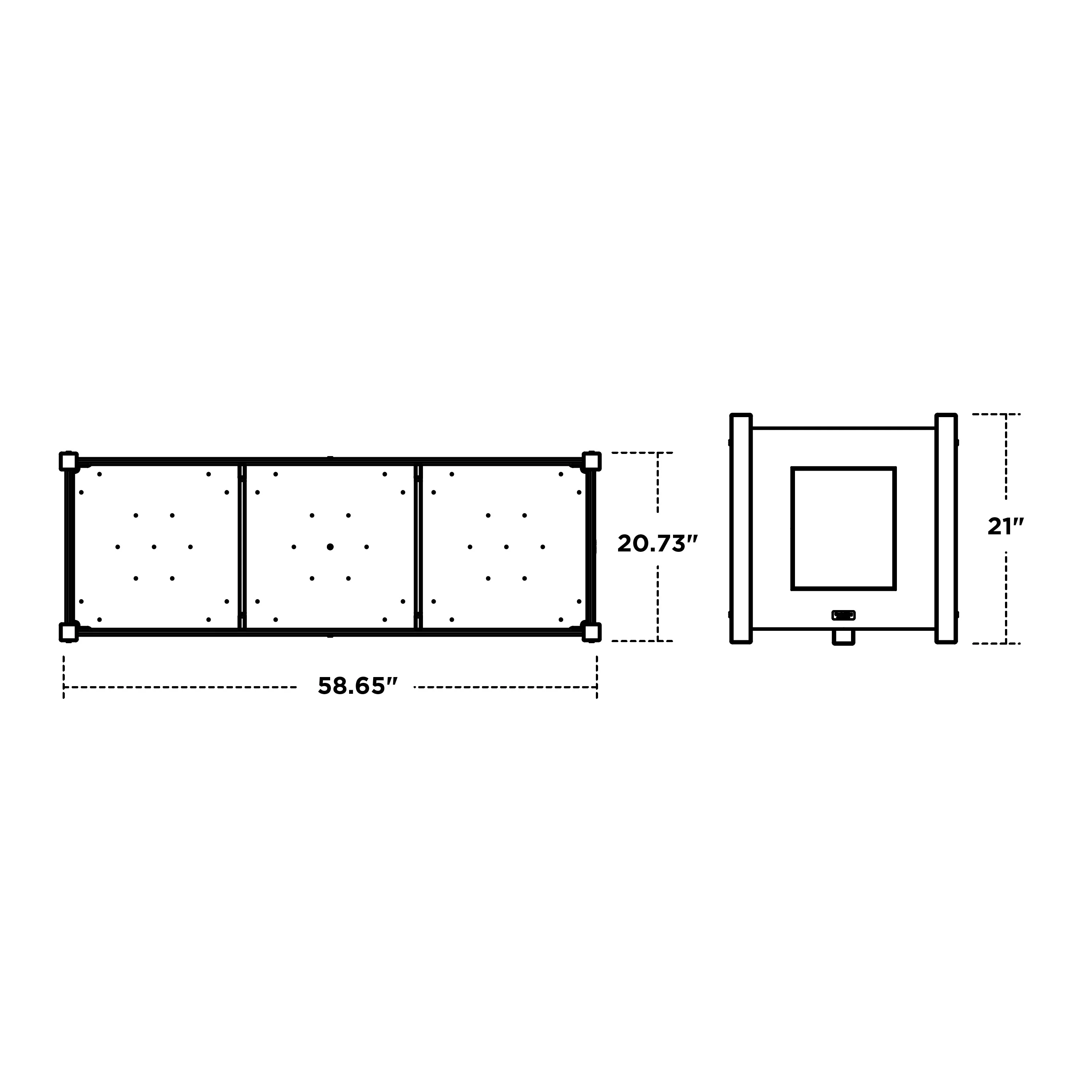 Country Living Large Rectangle Triple Planter Box - Image 6