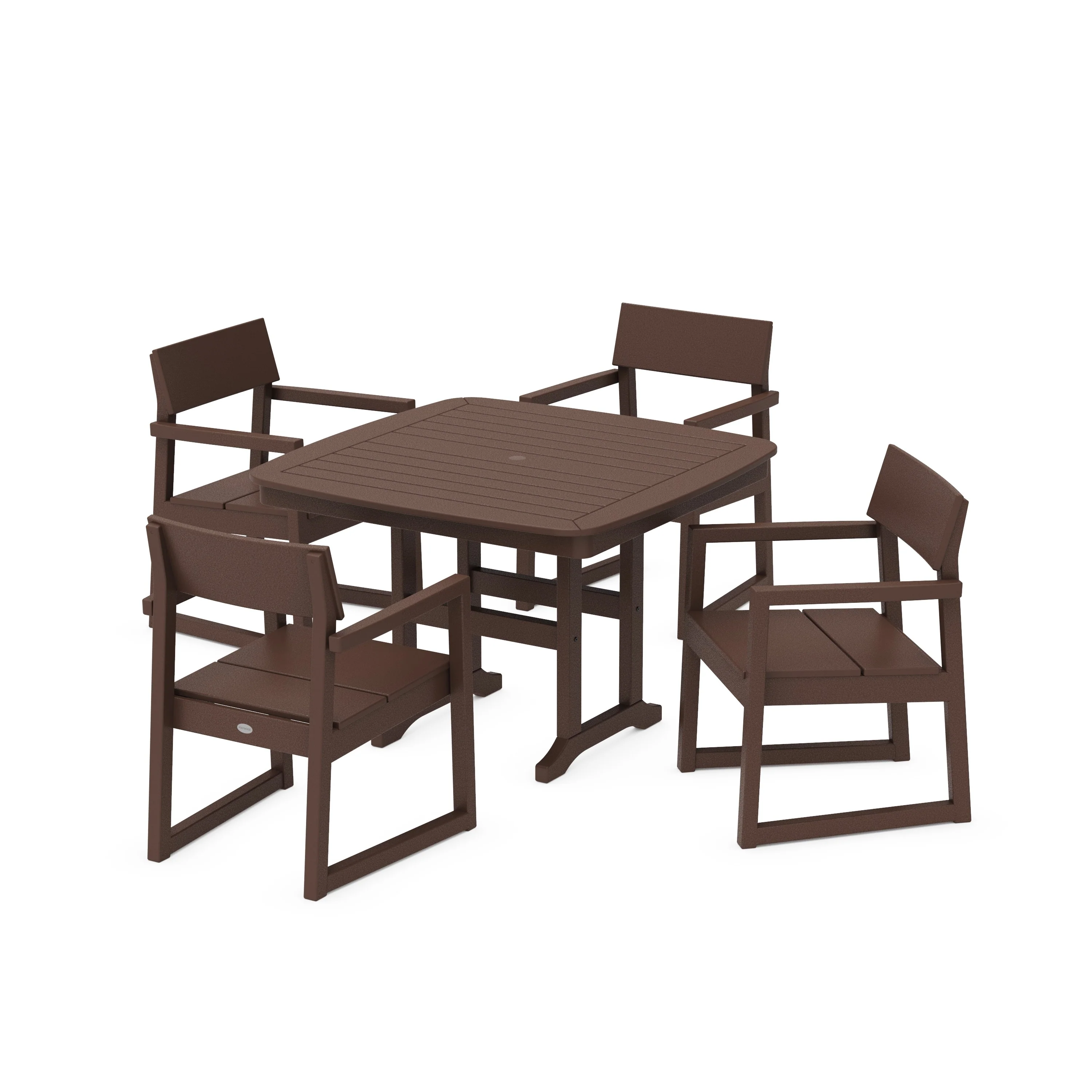 EDGE 5-Piece Dining Set with Trestle Legs - Image 12