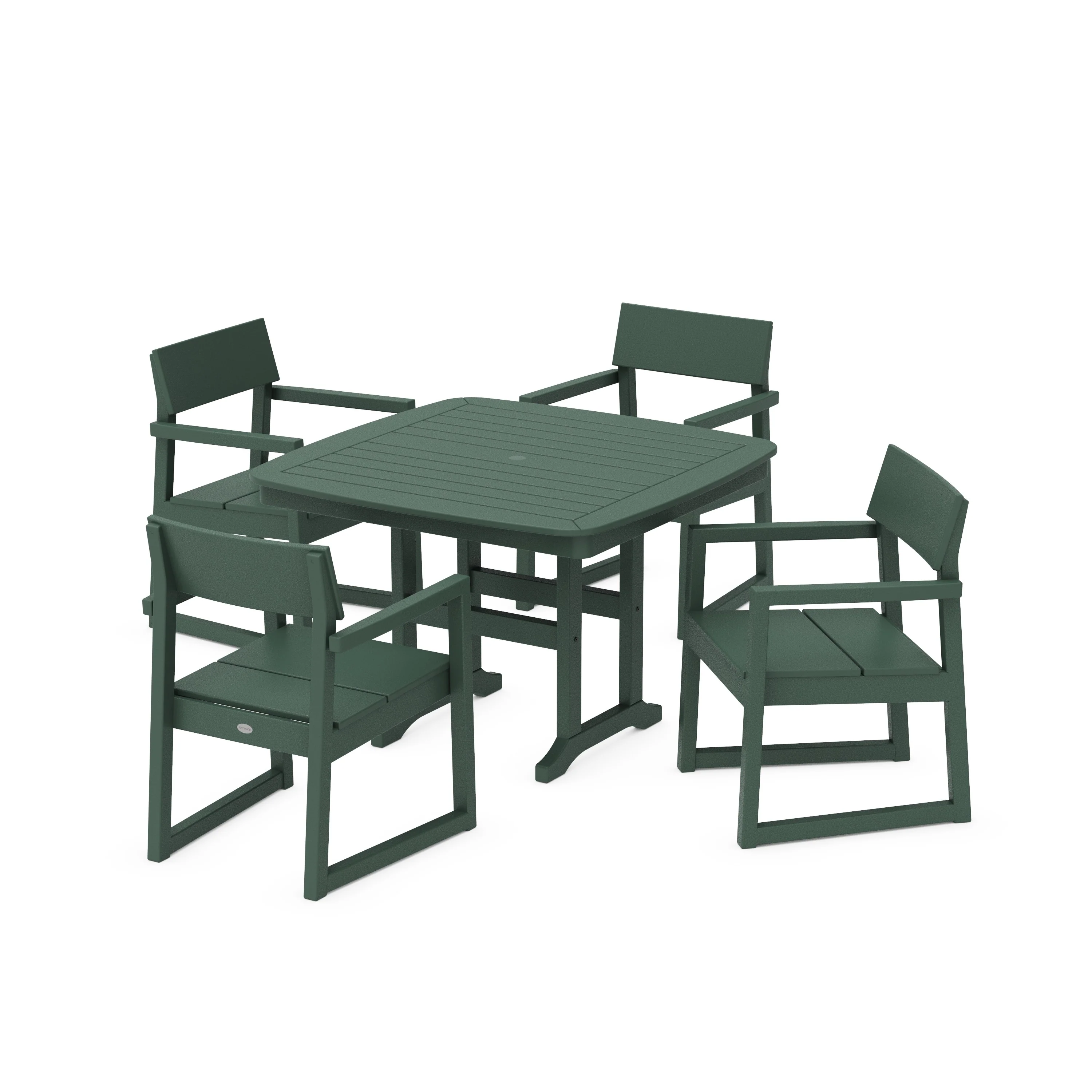 EDGE 5-Piece Dining Set with Trestle Legs - Image 5