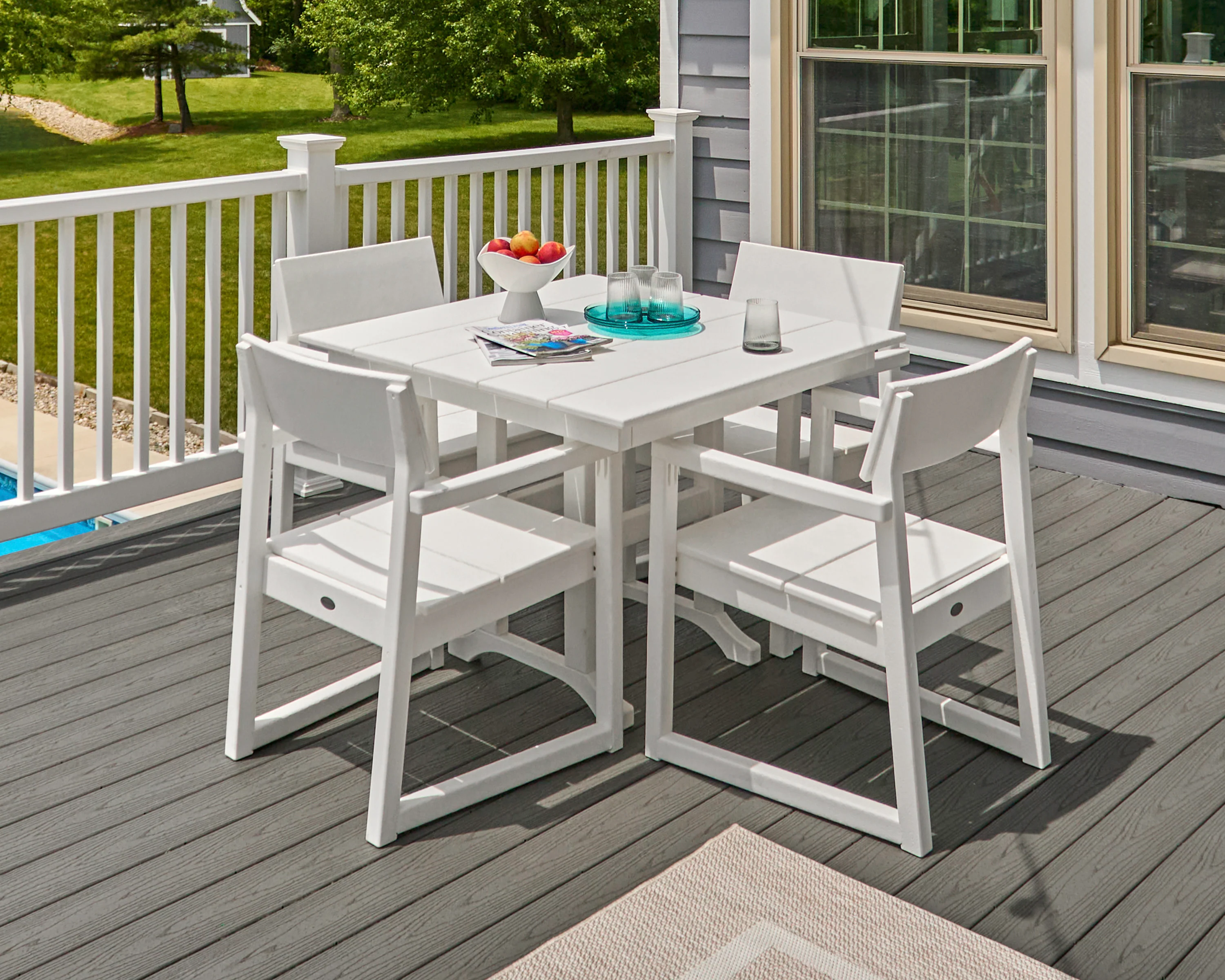 EDGE 5-Piece Farmhouse Dining Set - Image 2