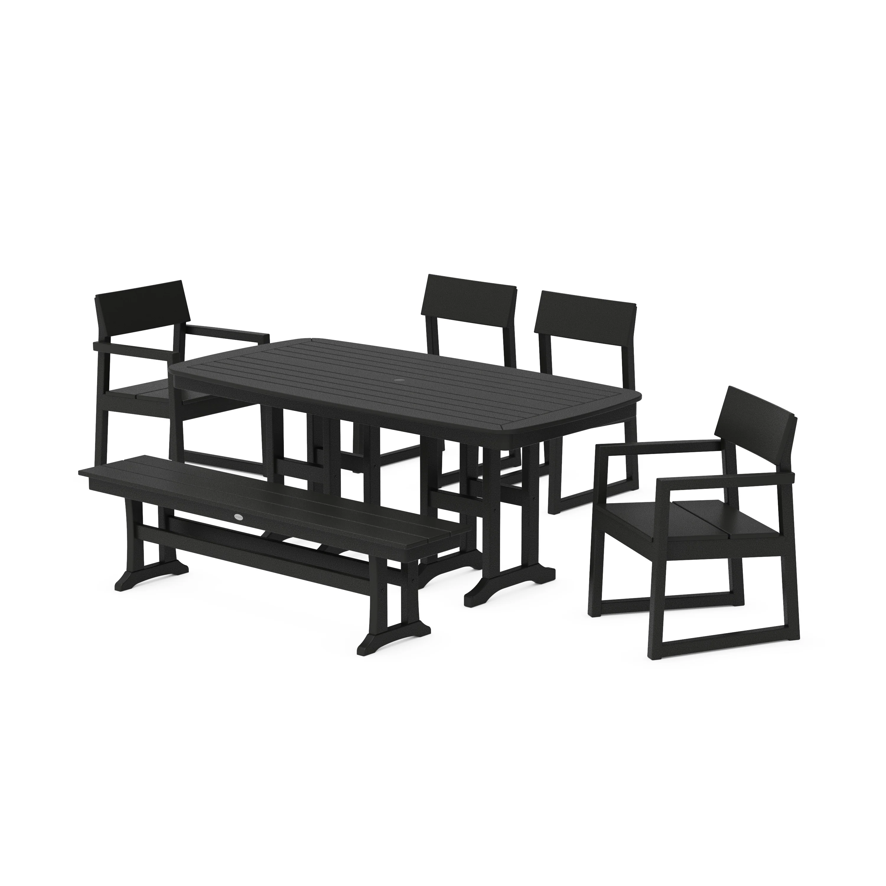 EDGE 6-Piece Dining Set with Bench - Image 6