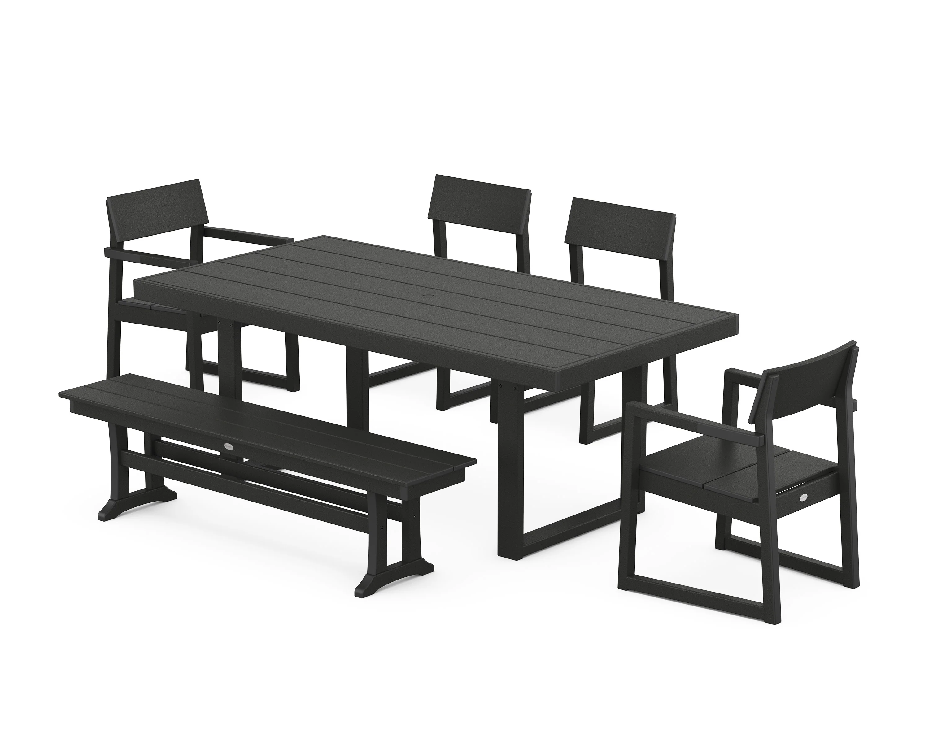 EDGE 6-Piece Dining Set with Bench - Image 12