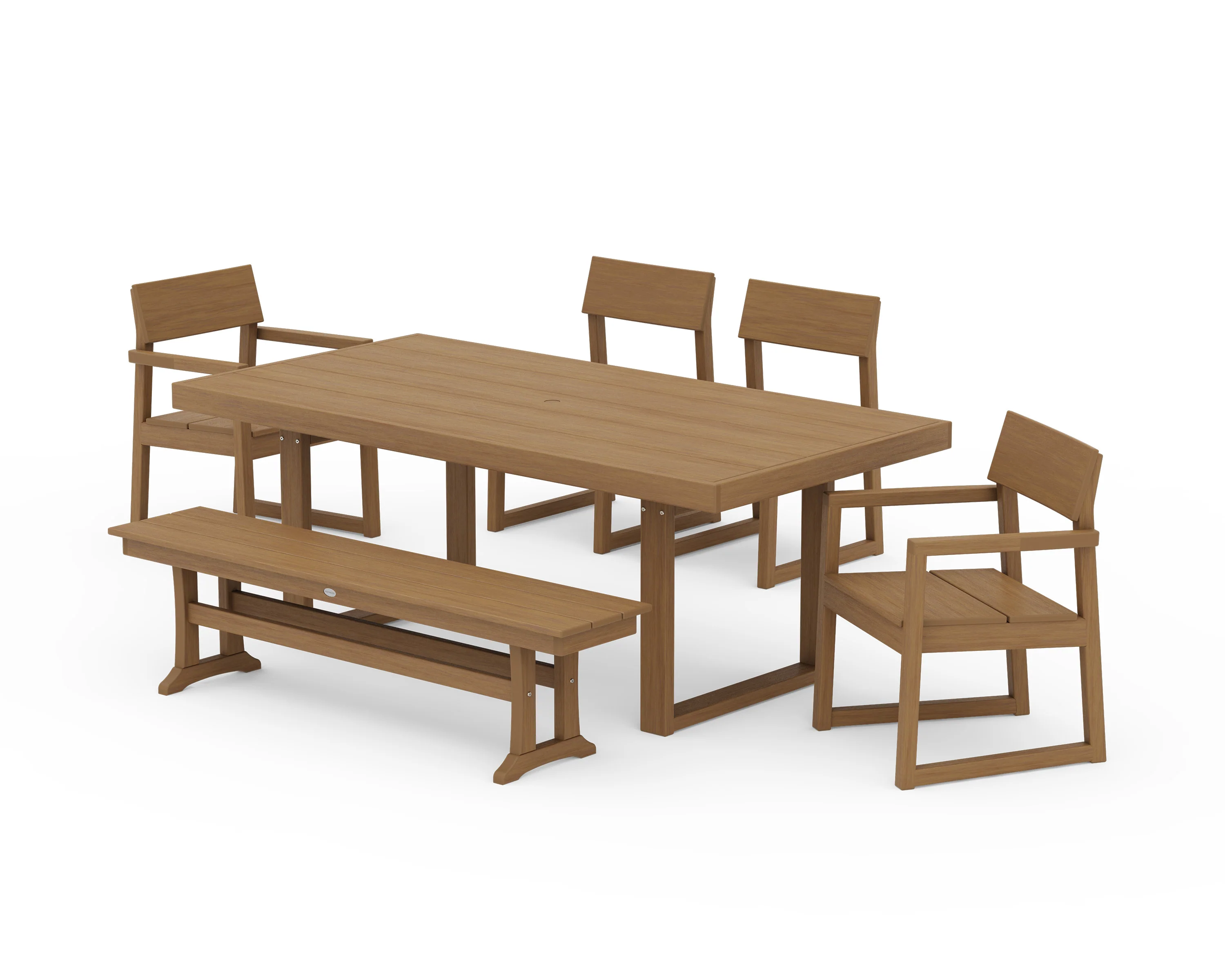 EDGE 6-Piece Dining Set with Bench - Image 15