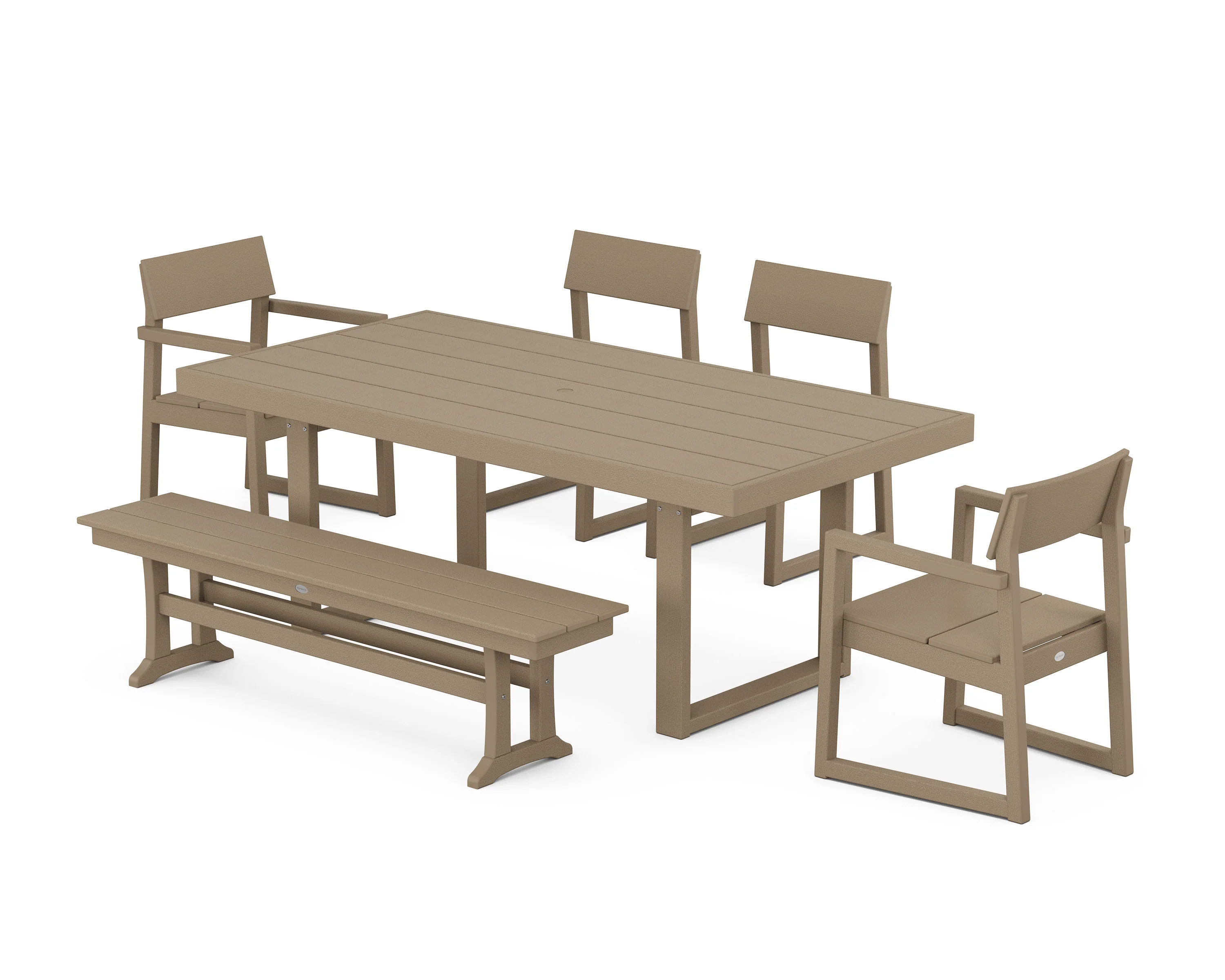 EDGE 6-Piece Dining Set with Bench - Image 9
