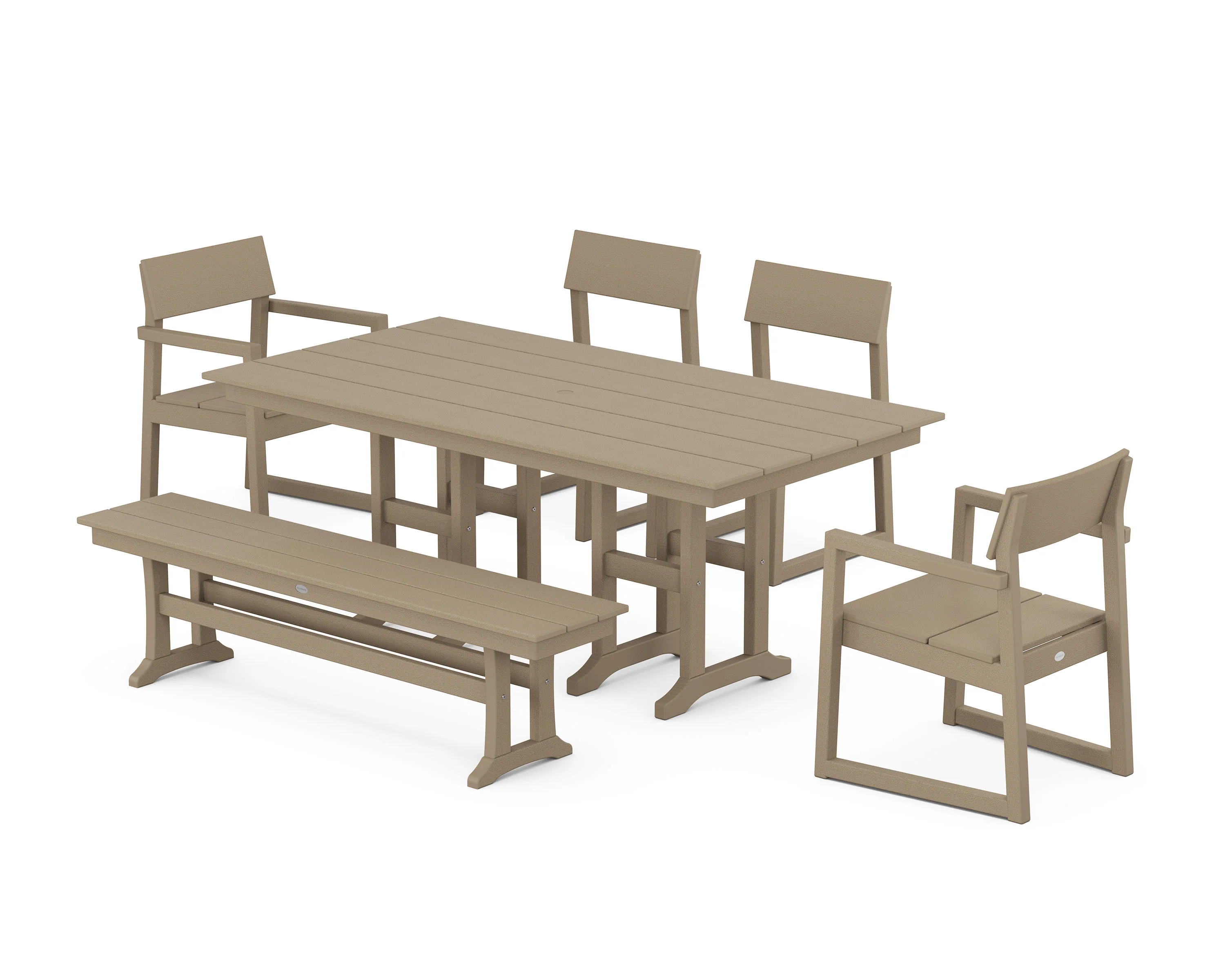 EDGE 6-Piece Farmhouse Dining Set - Image 11