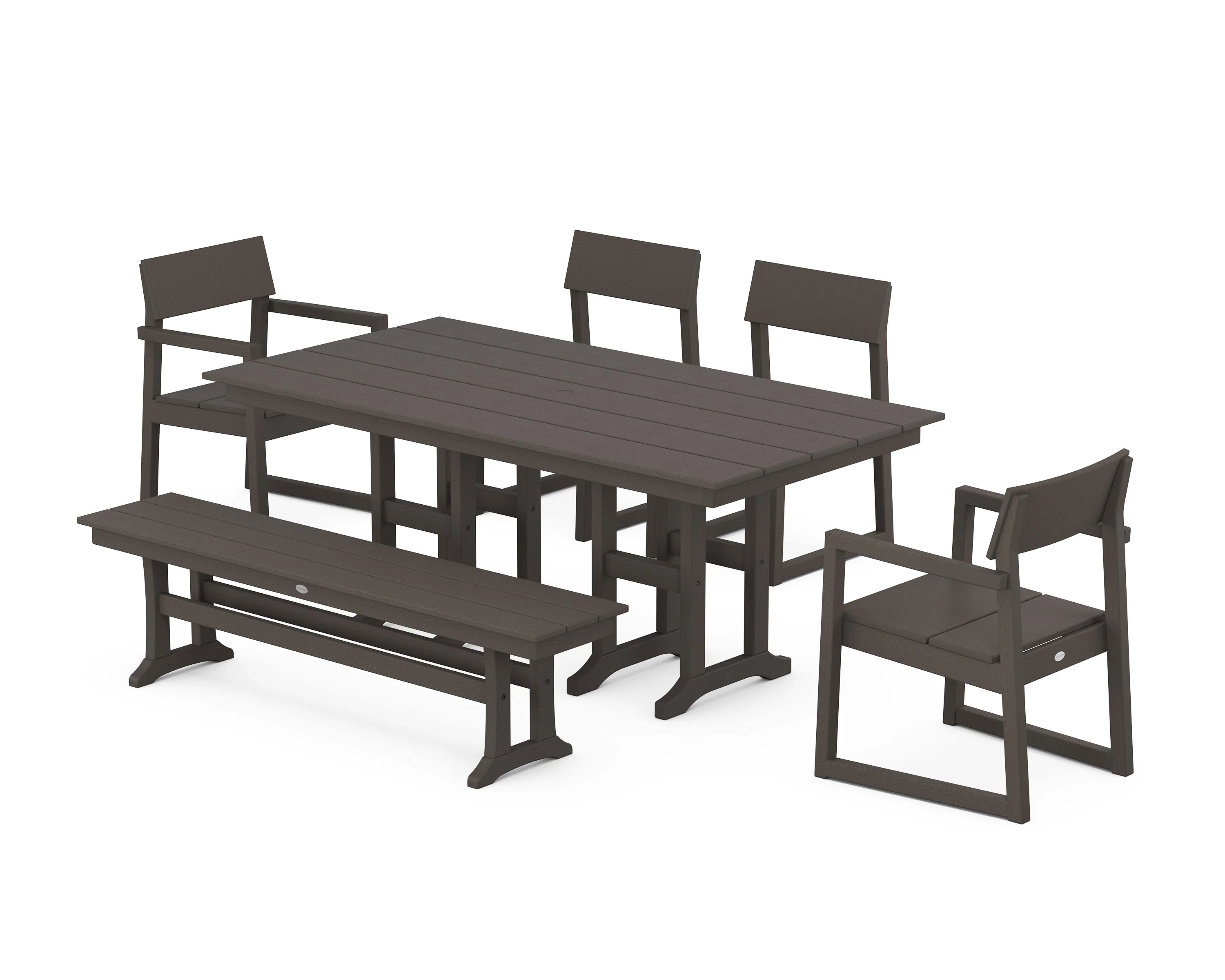 EDGE 6-Piece Farmhouse Dining Set - Image 12
