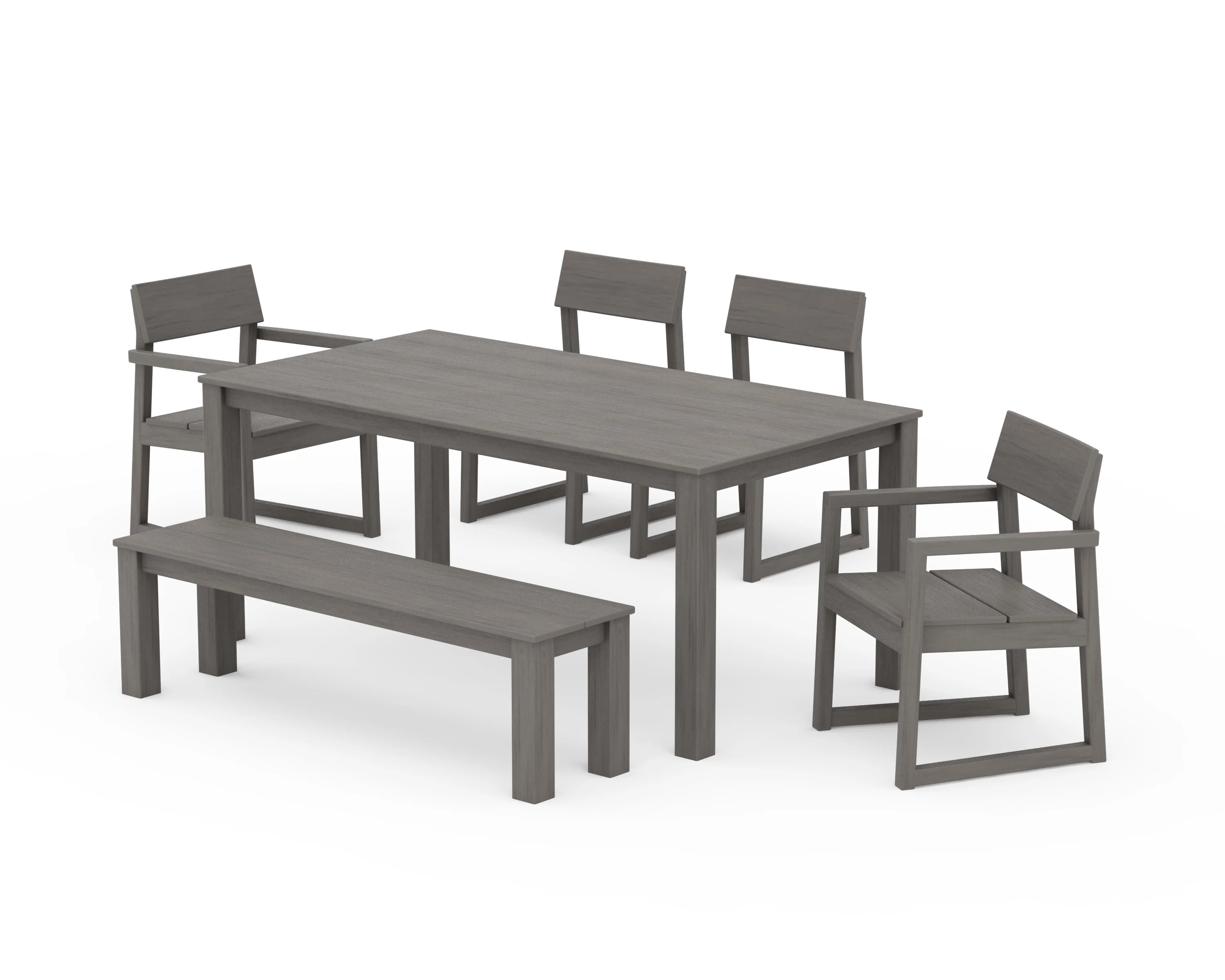 EDGE 6-Piece Parsons Dining Set with Bench - Image 10