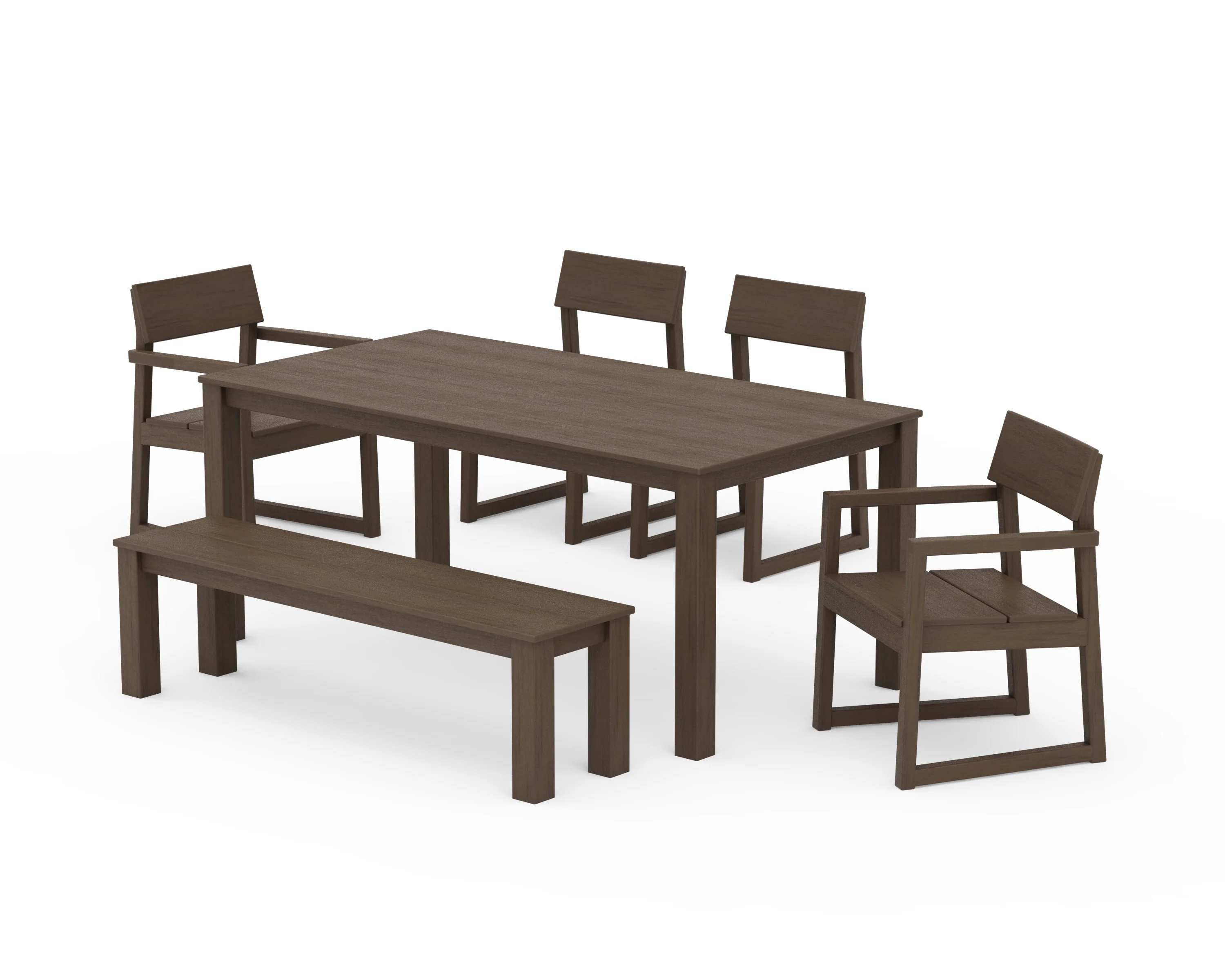 EDGE 6-Piece Parsons Dining Set with Bench - Image 11