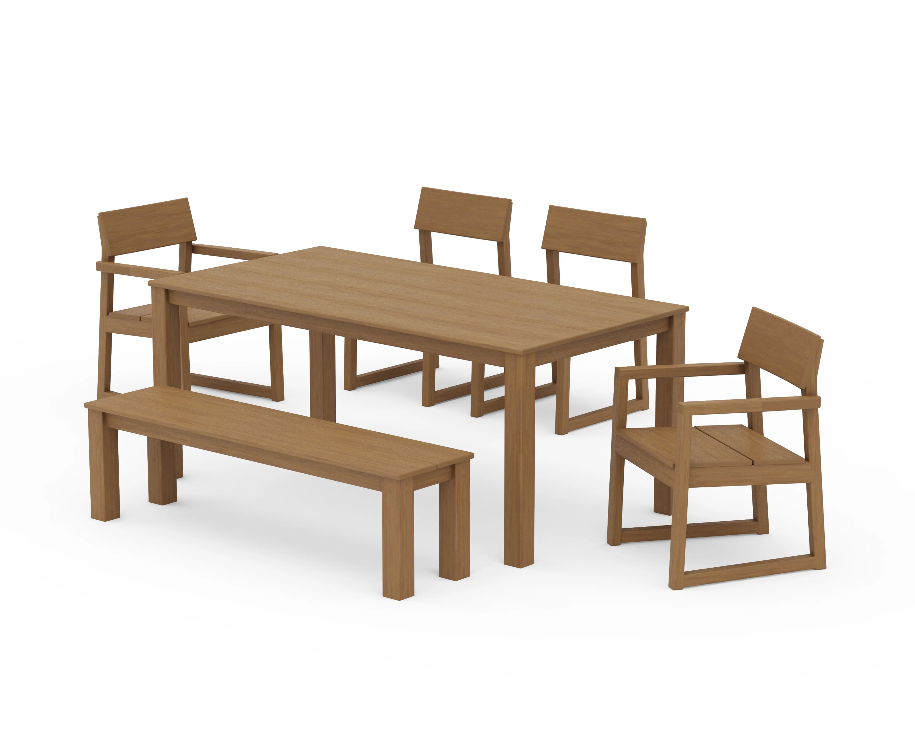EDGE 6-Piece Parsons Dining Set with Bench - Image 12