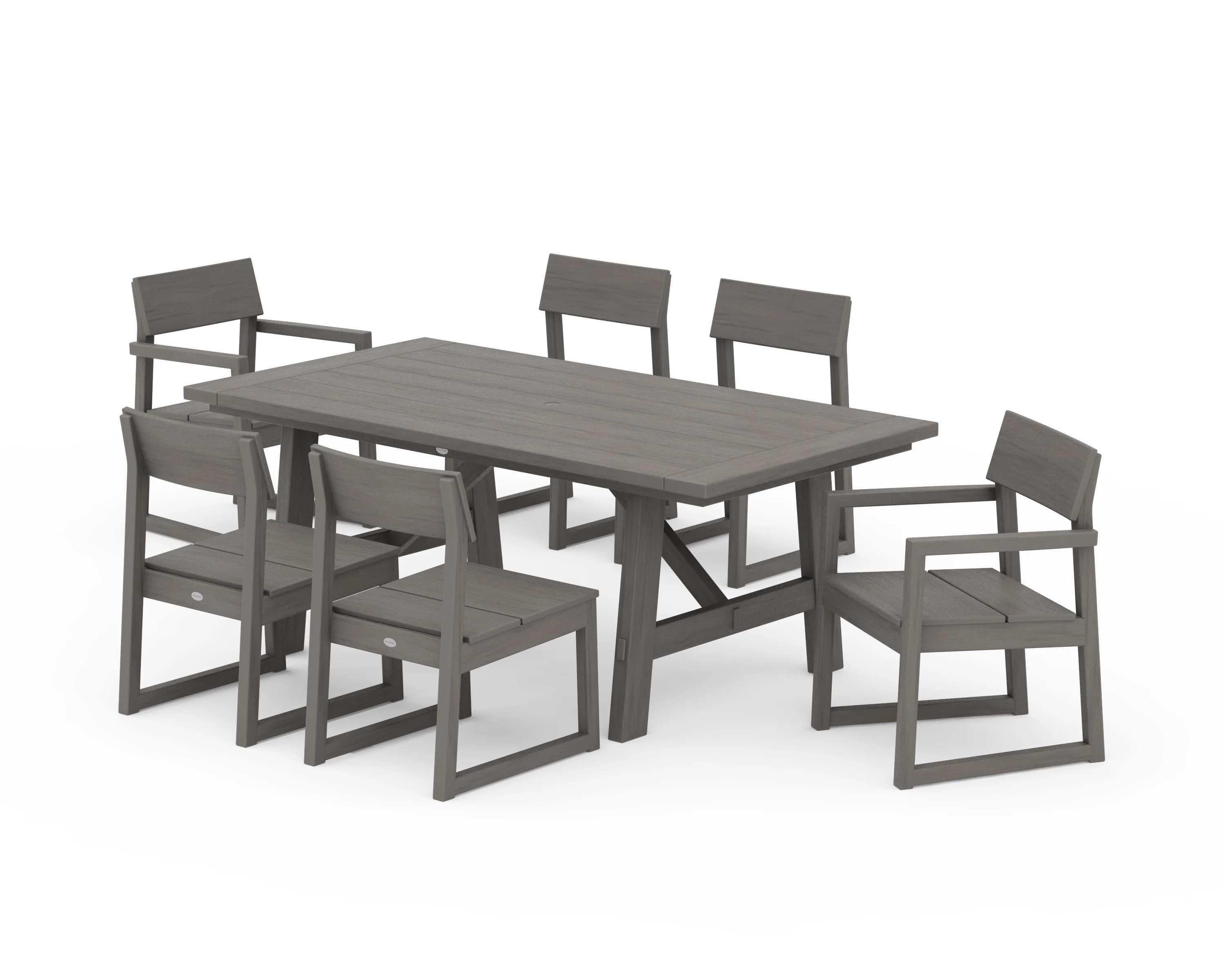 EDGE 7-Piece Rustic Farmhouse Dining Set - Image 13
