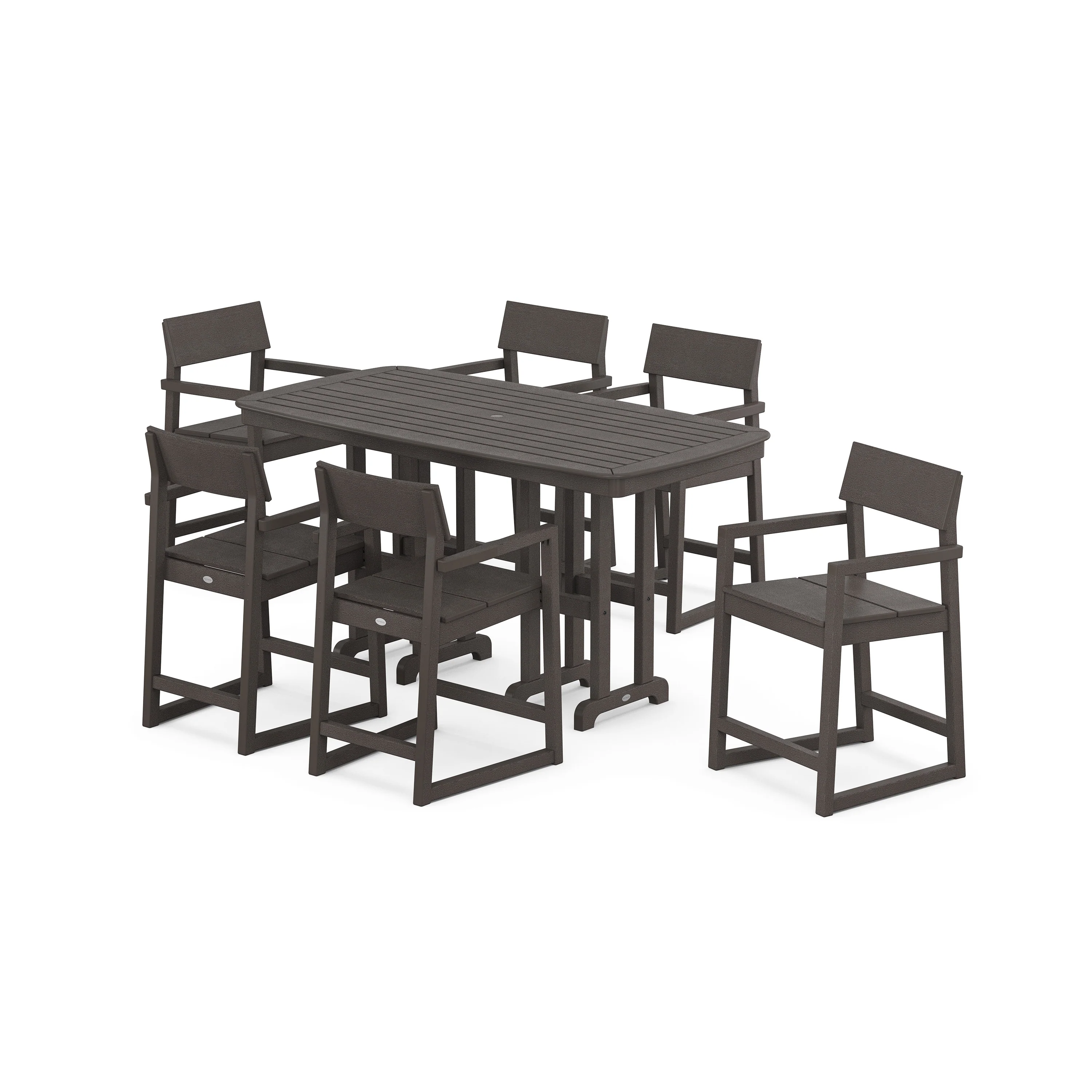 EDGE Arm Chair 7-Piece Counter Set - Image 6