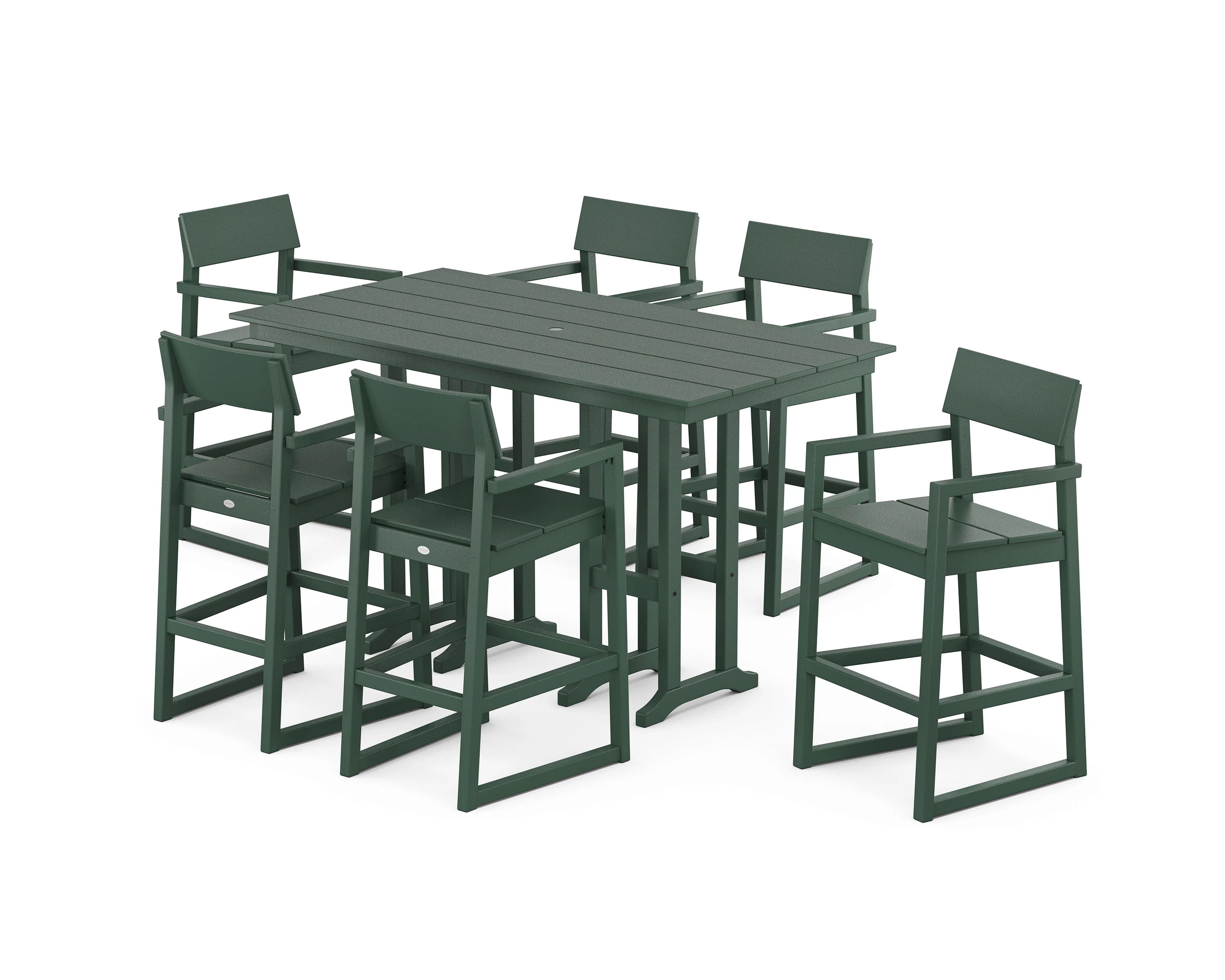 EDGE Arm Chair 7-Piece Farmhouse Bar Set - Image 11