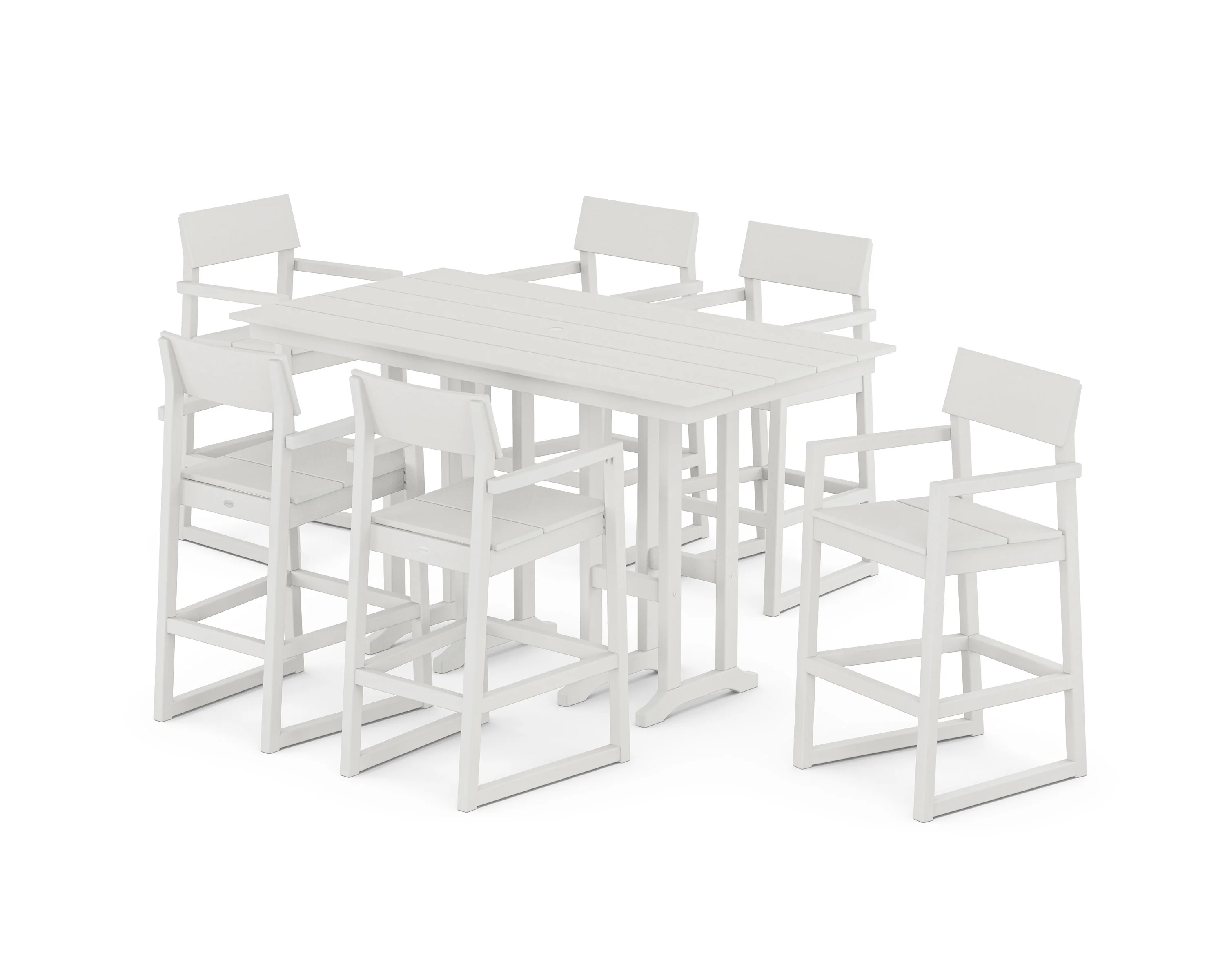 EDGE Arm Chair 7-Piece Farmhouse Bar Set - Image 6