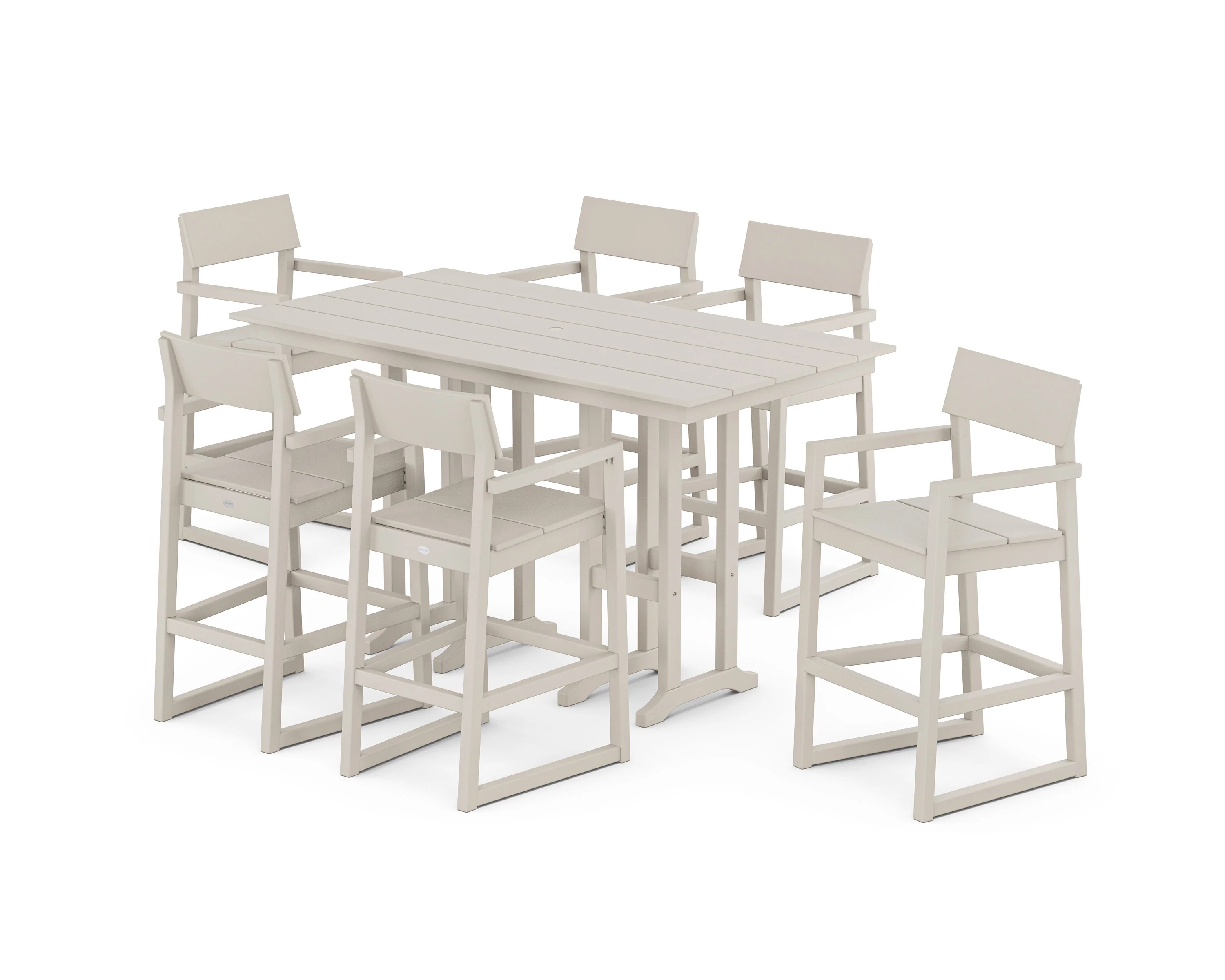 EDGE Arm Chair 7-Piece Farmhouse Bar Set - Image 7