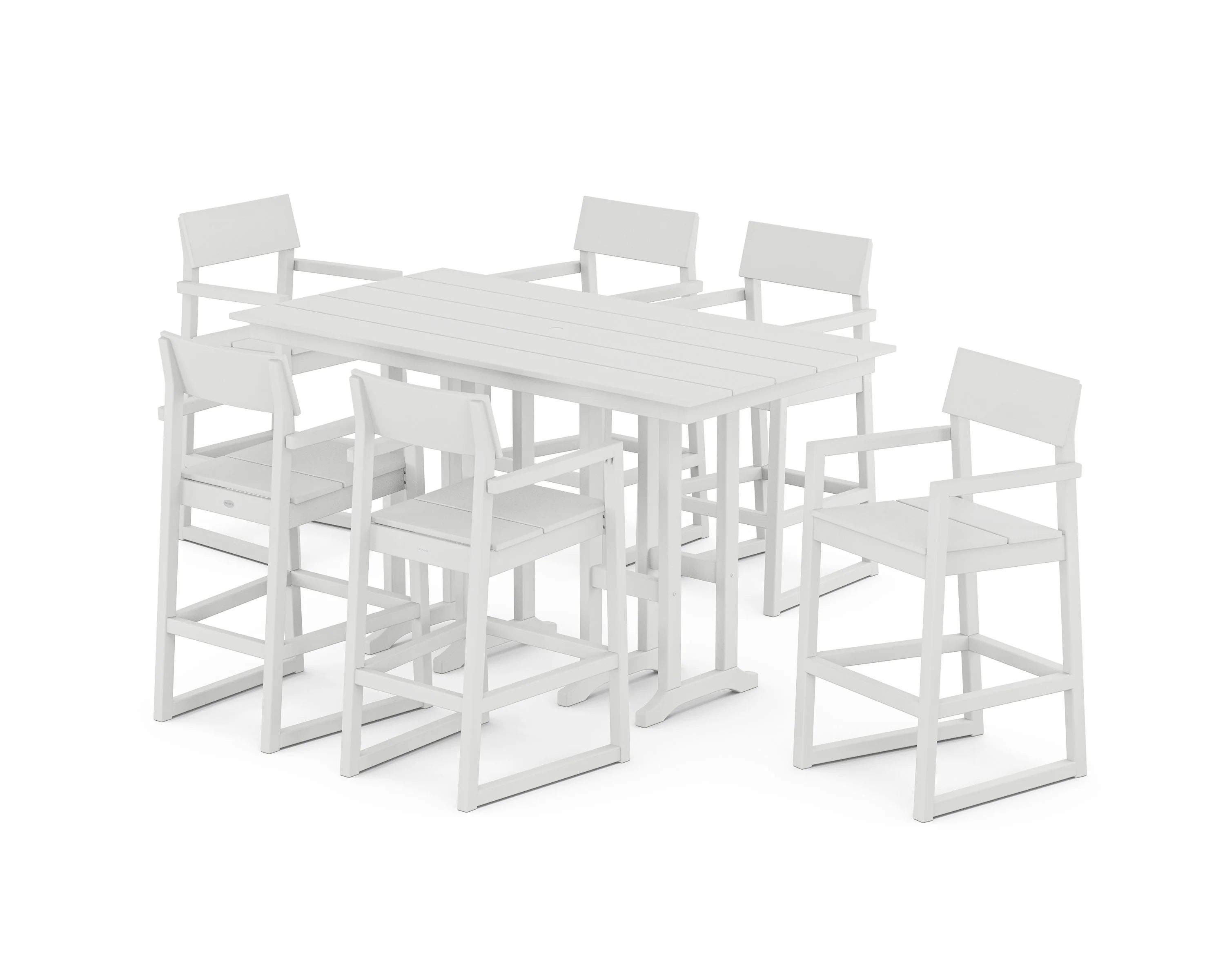 EDGE Arm Chair 7-Piece Farmhouse Bar Set - Image 9