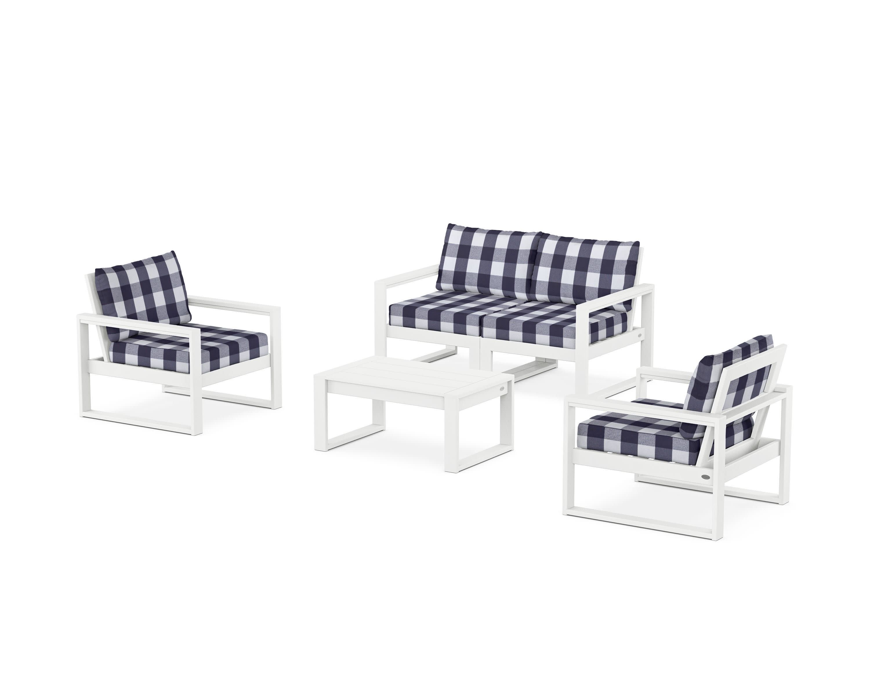 EDGE Sectional 4-Piece Deep Seating Set with Loveseat - Image 16