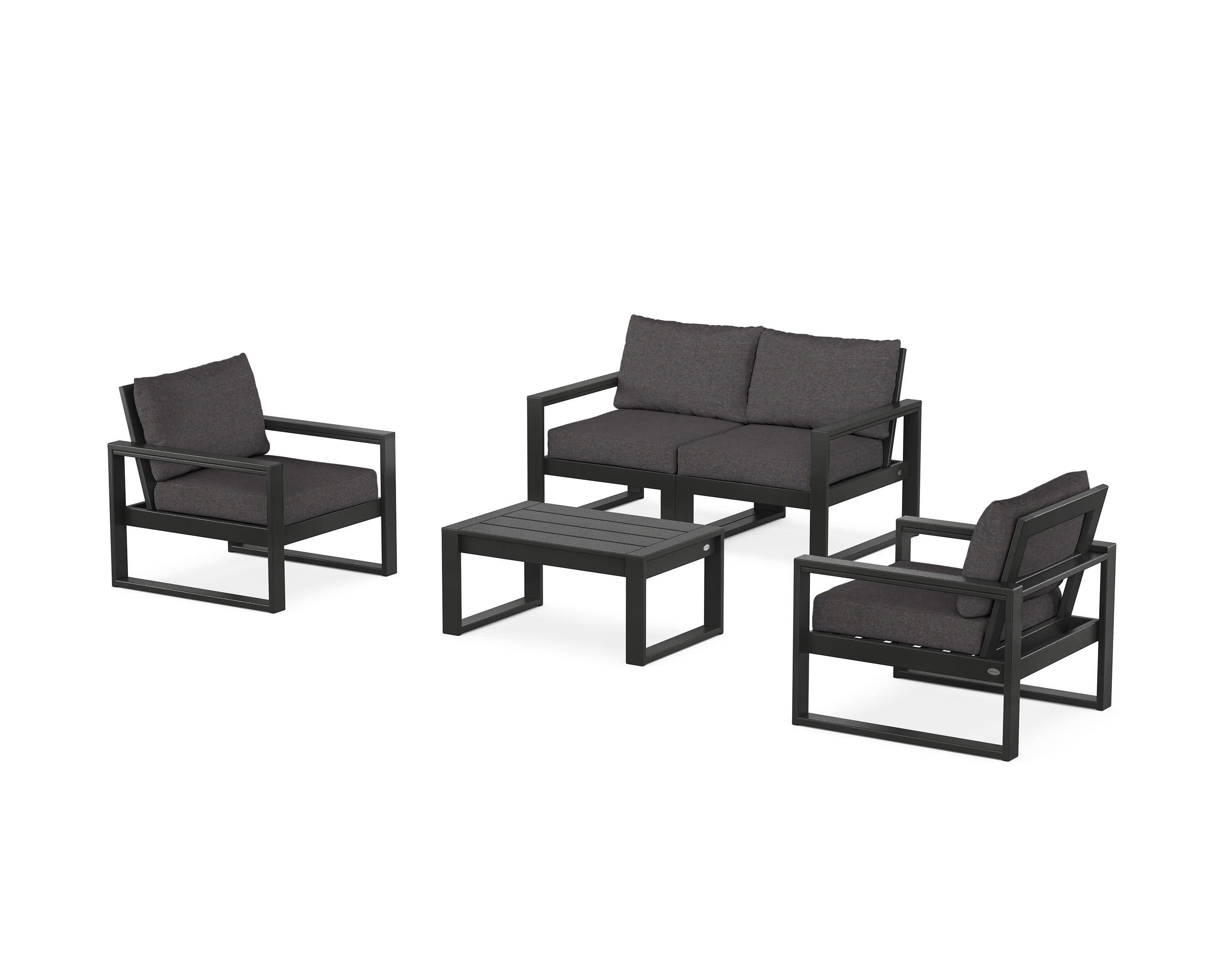EDGE Sectional 4-Piece Deep Seating Set with Loveseat - Image 40