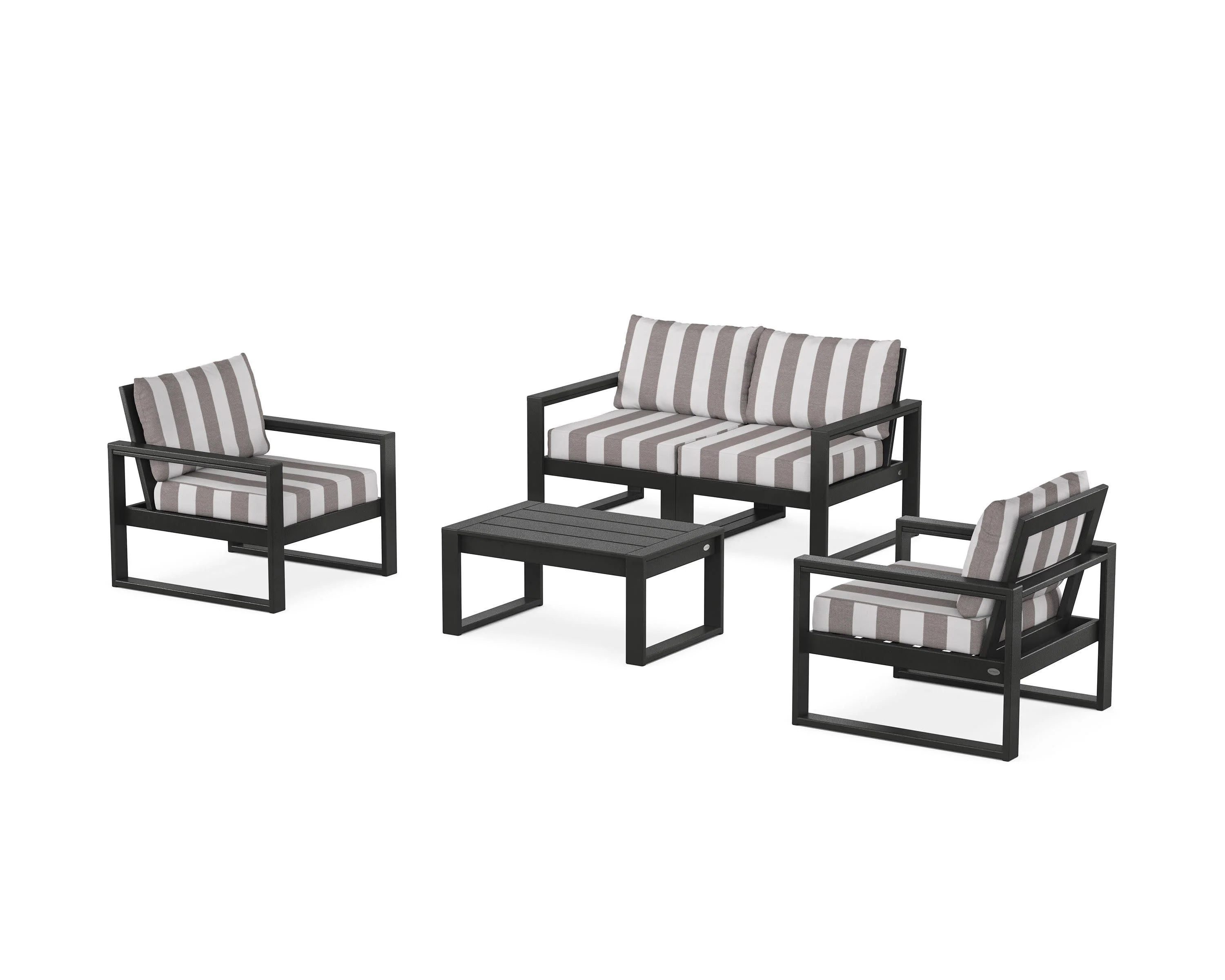 EDGE Sectional 4-Piece Deep Seating Set with Loveseat - Image 45