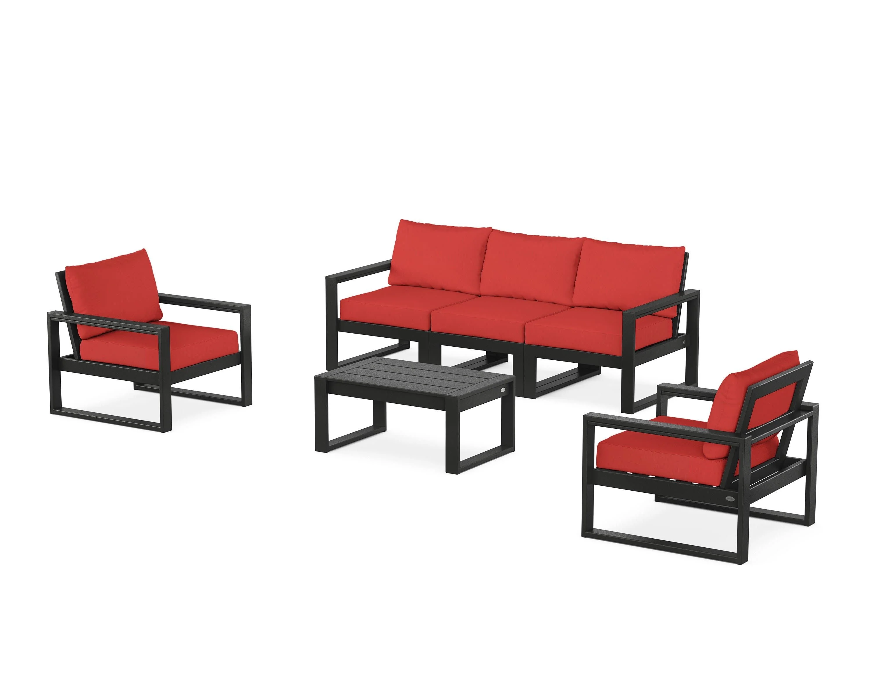 EDGE Sectional 4-Piece Deep Seating Set with Sofa - Image 44