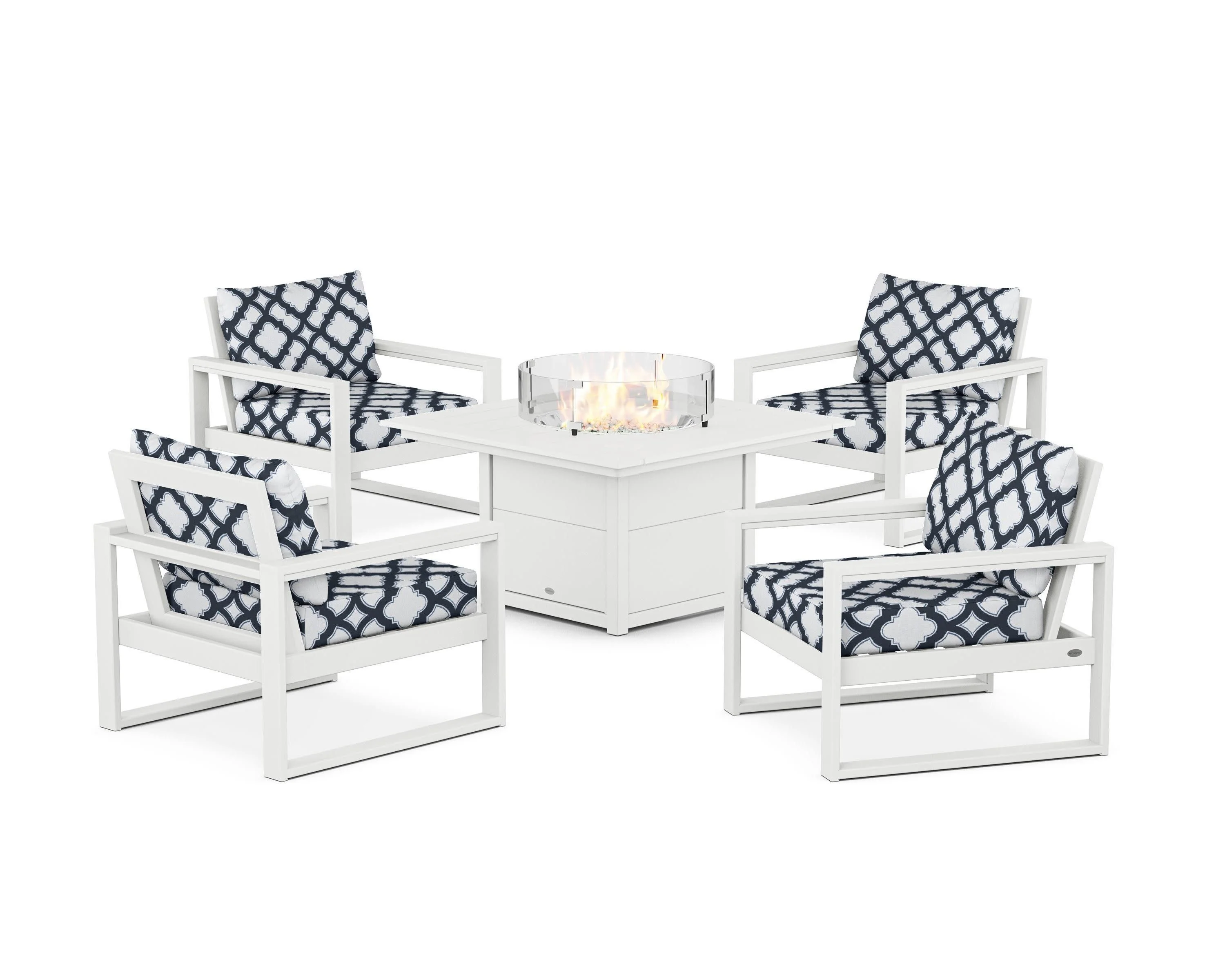EDGE Sectional 5-Piece Deep Seating Set with Fire Pit Table - Image 144