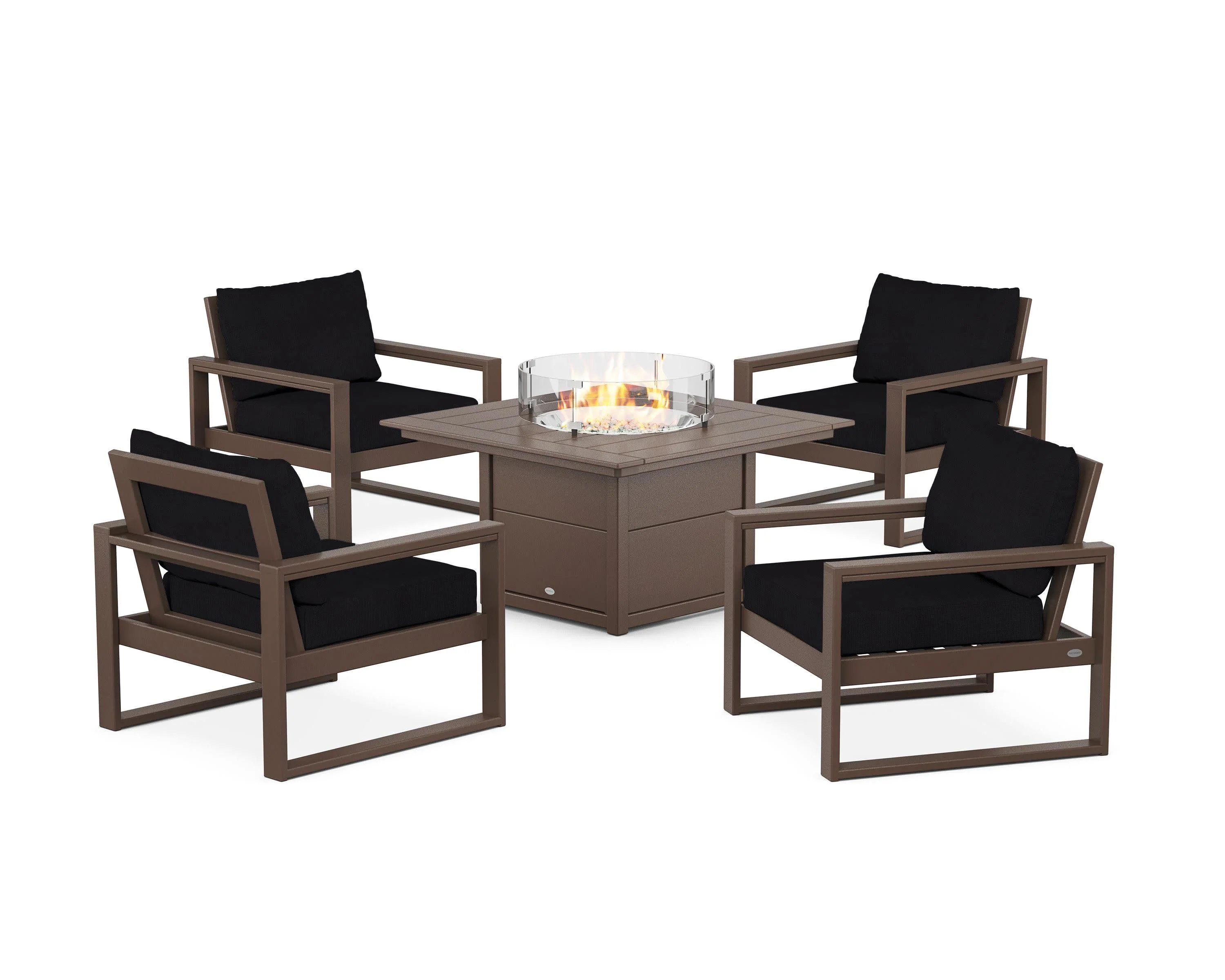 EDGE Sectional 5-Piece Deep Seating Set with Fire Pit Table - Image 78