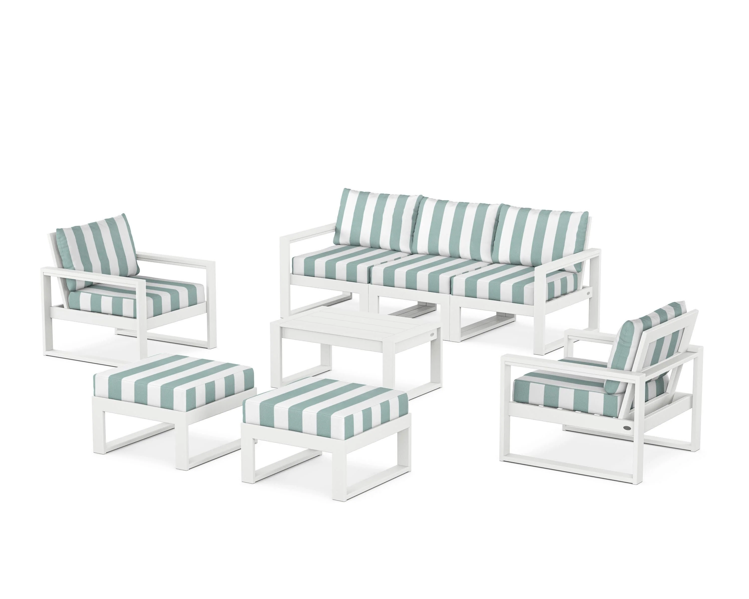 EDGE Sectional 8-Piece Lounge Sofa Set - Image 102