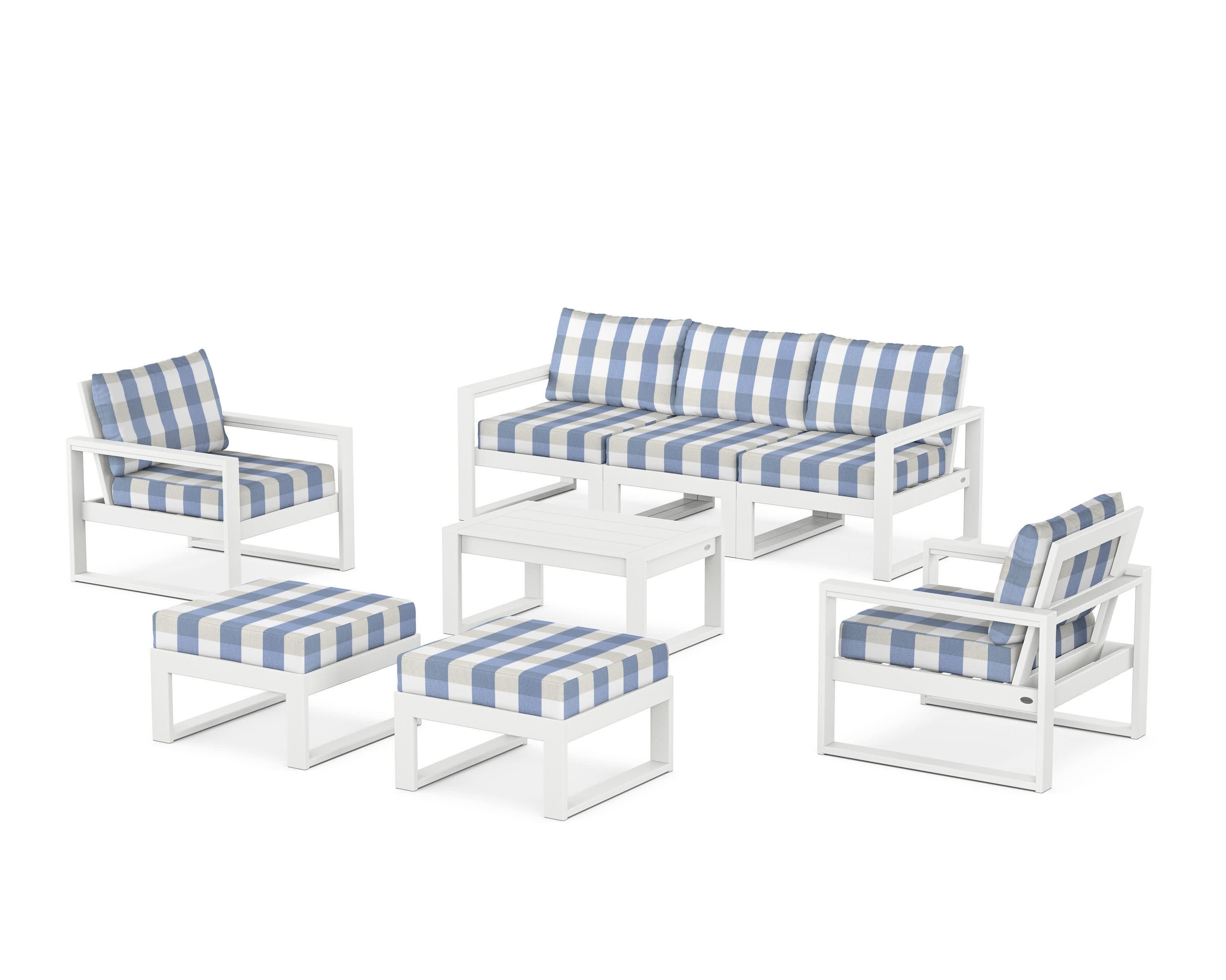 EDGE Sectional 8-Piece Lounge Sofa Set - Image 106