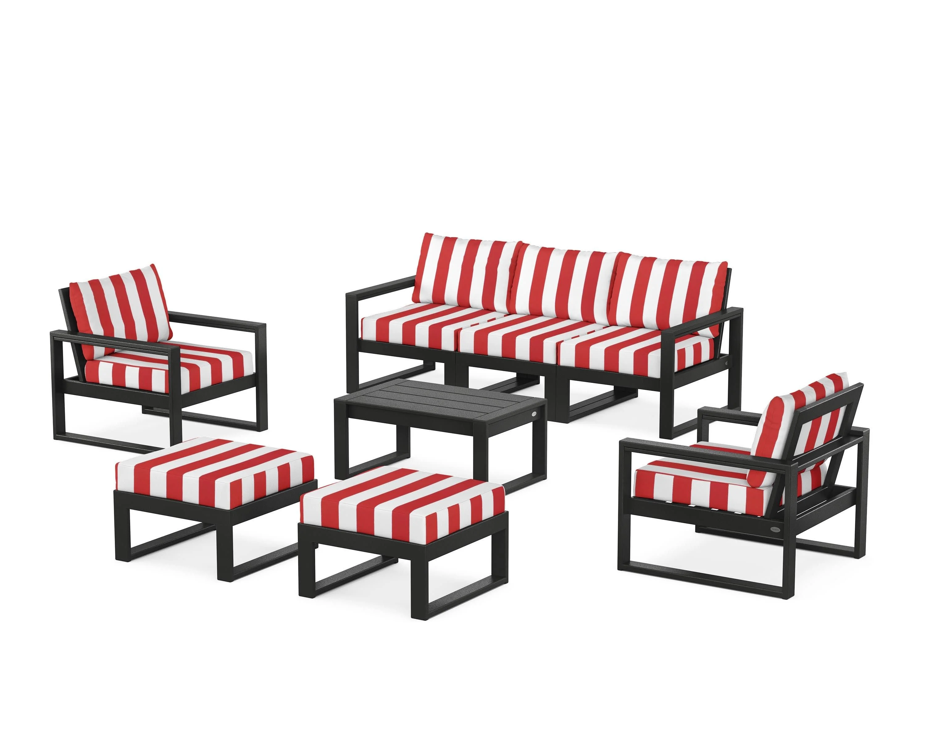 EDGE Sectional 8-Piece Lounge Sofa Set - Image 128