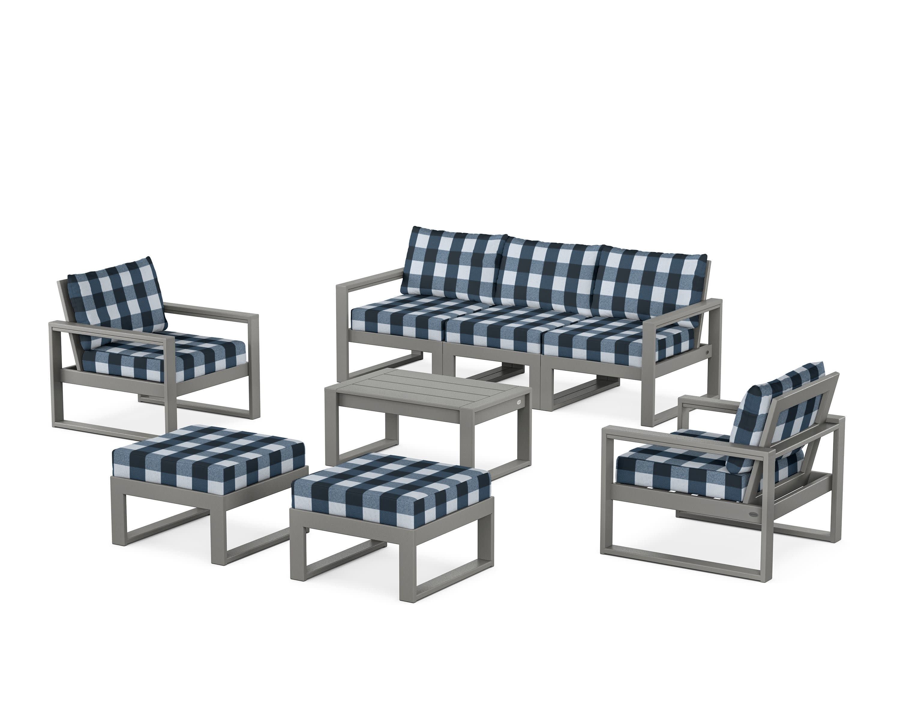 EDGE Sectional 8-Piece Lounge Sofa Set - Image 45