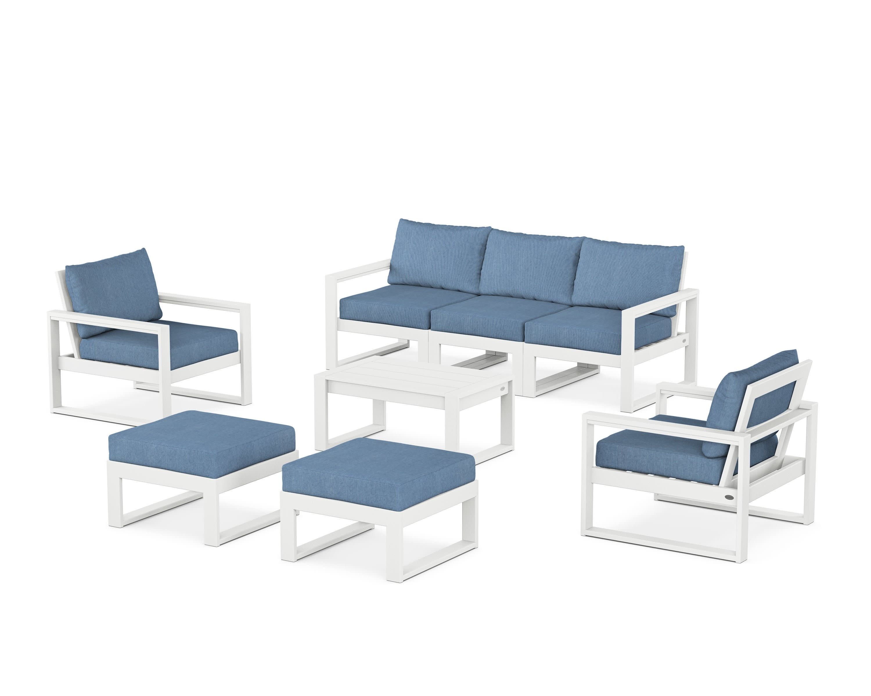 EDGE Sectional 8-Piece Lounge Sofa Set - Image 56