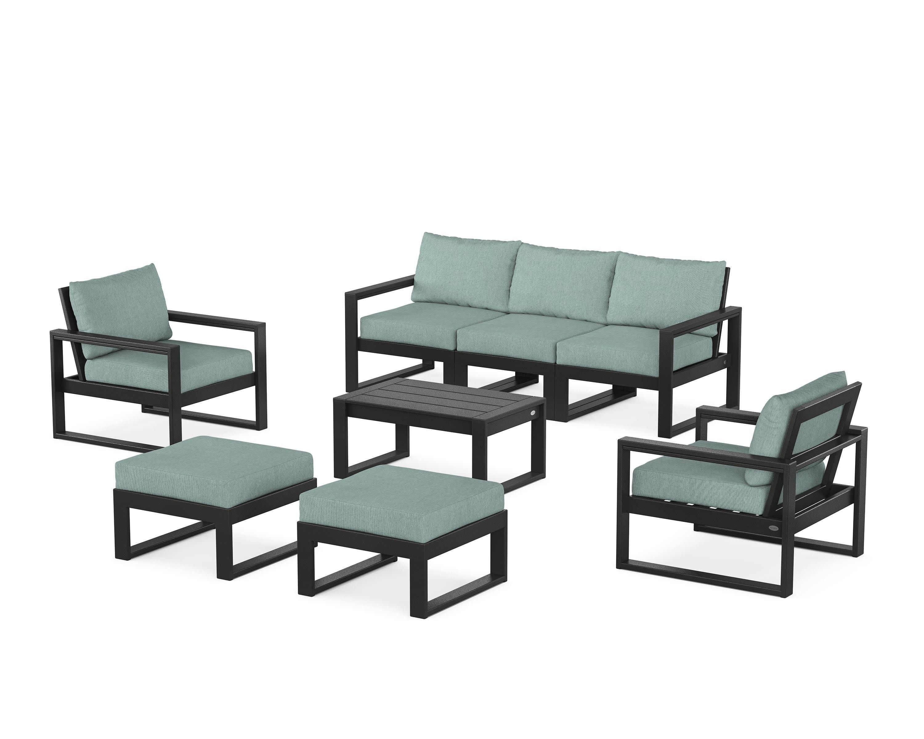 EDGE Sectional 8-Piece Lounge Sofa Set - Image 60