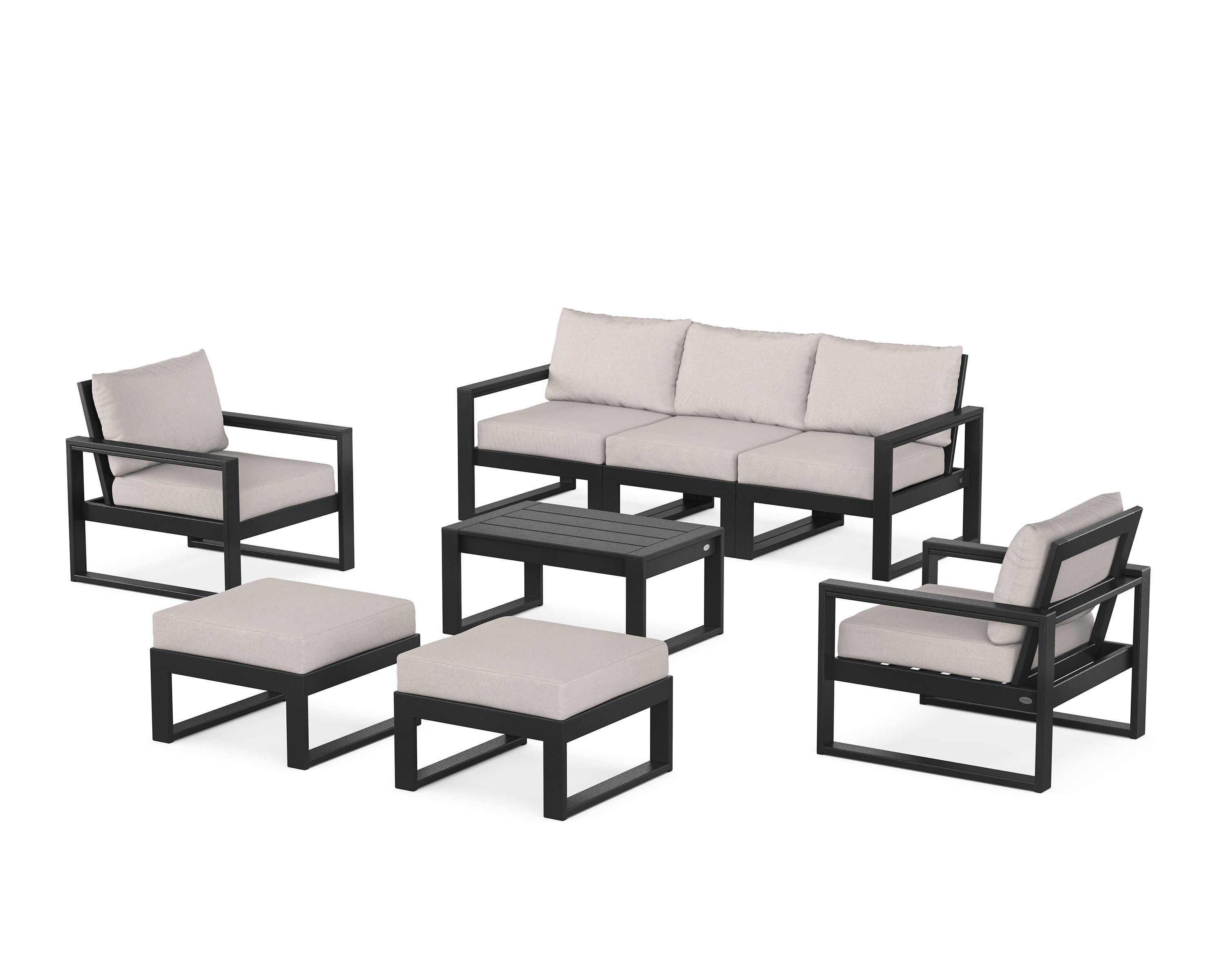 EDGE Sectional 8-Piece Lounge Sofa Set - Image 63
