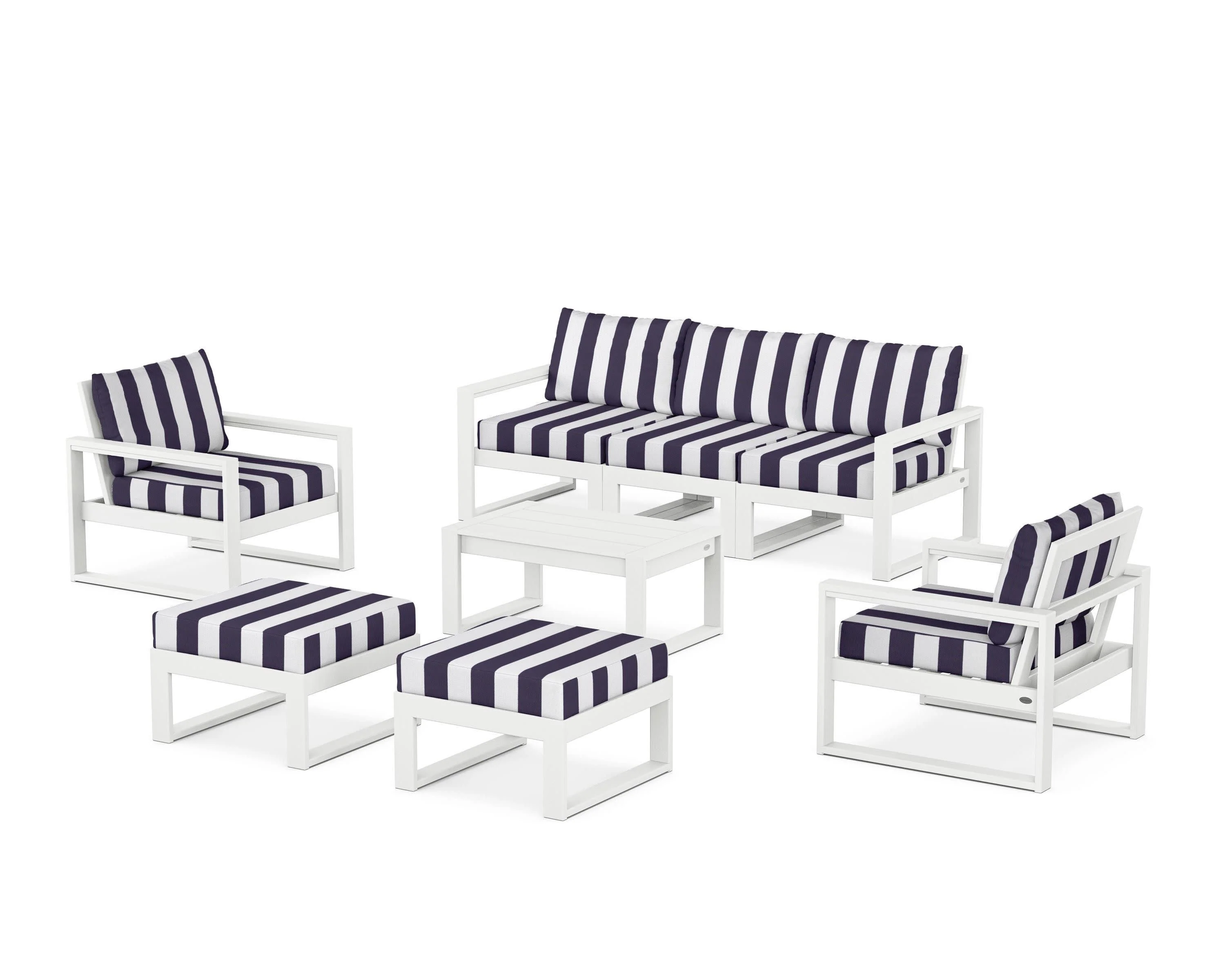 EDGE Sectional 8-Piece Lounge Sofa Set - Image 76