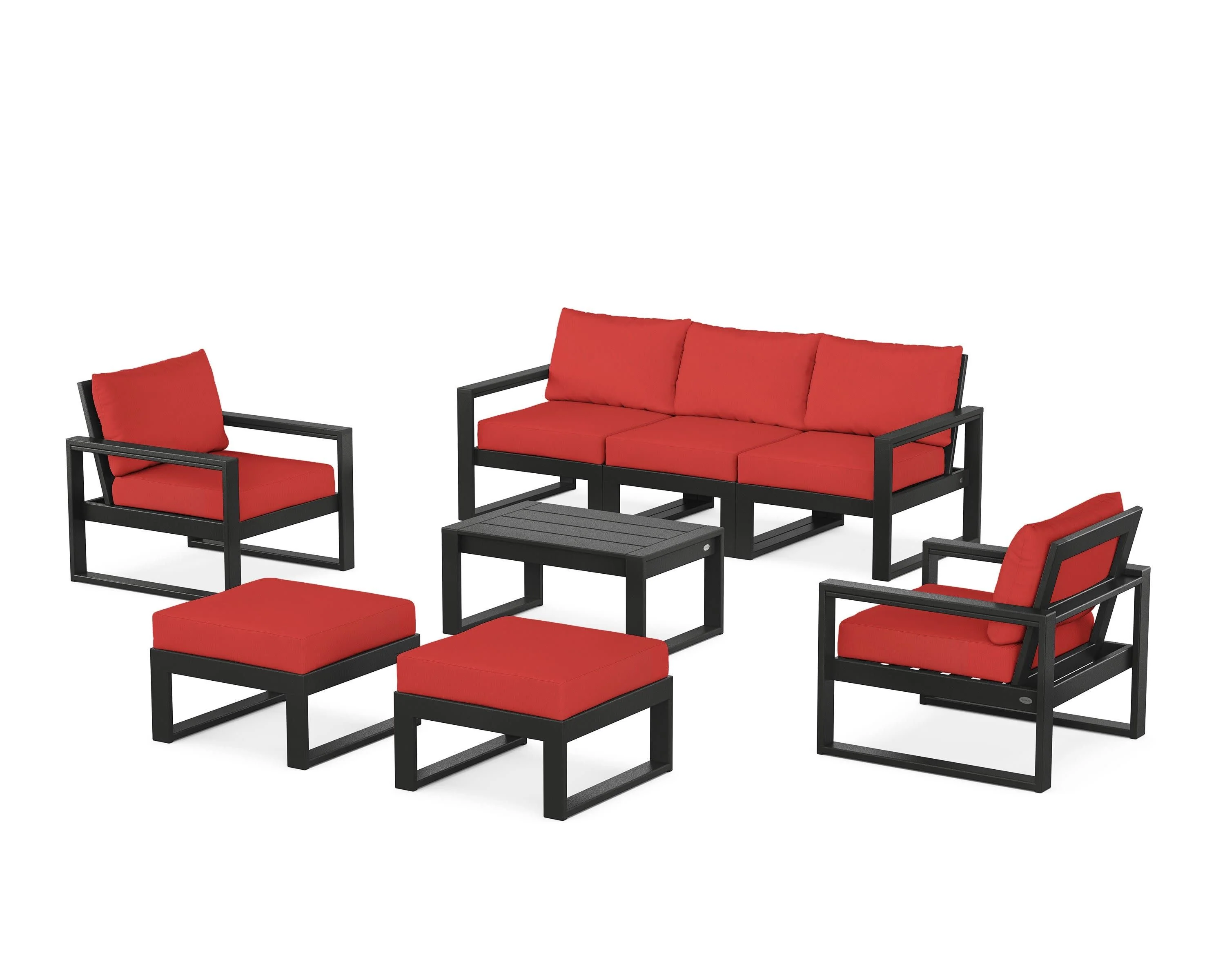 EDGE Sectional 8-Piece Lounge Sofa Set - Image 9