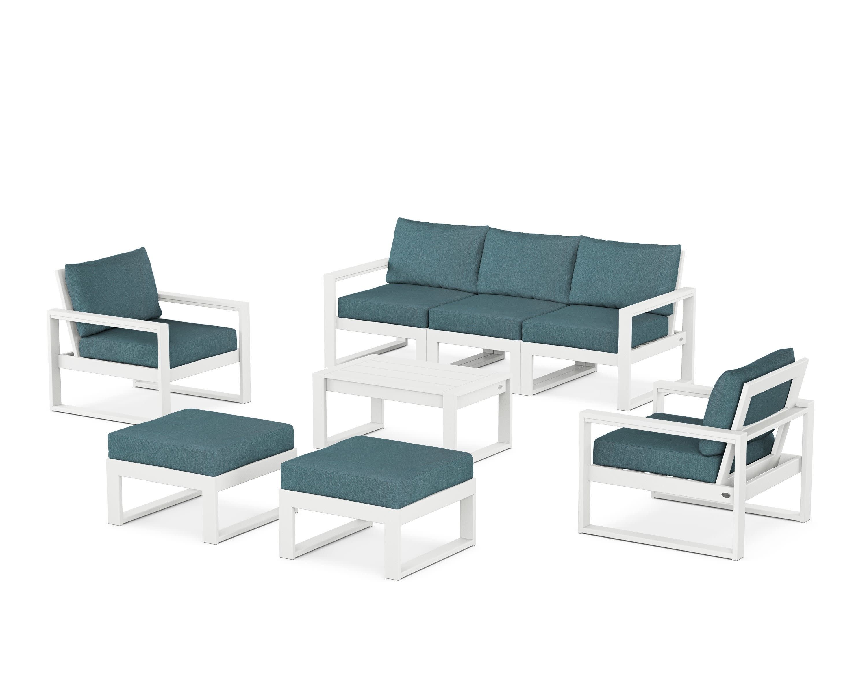 EDGE Sectional 8-Piece Lounge Sofa Set - Image 94