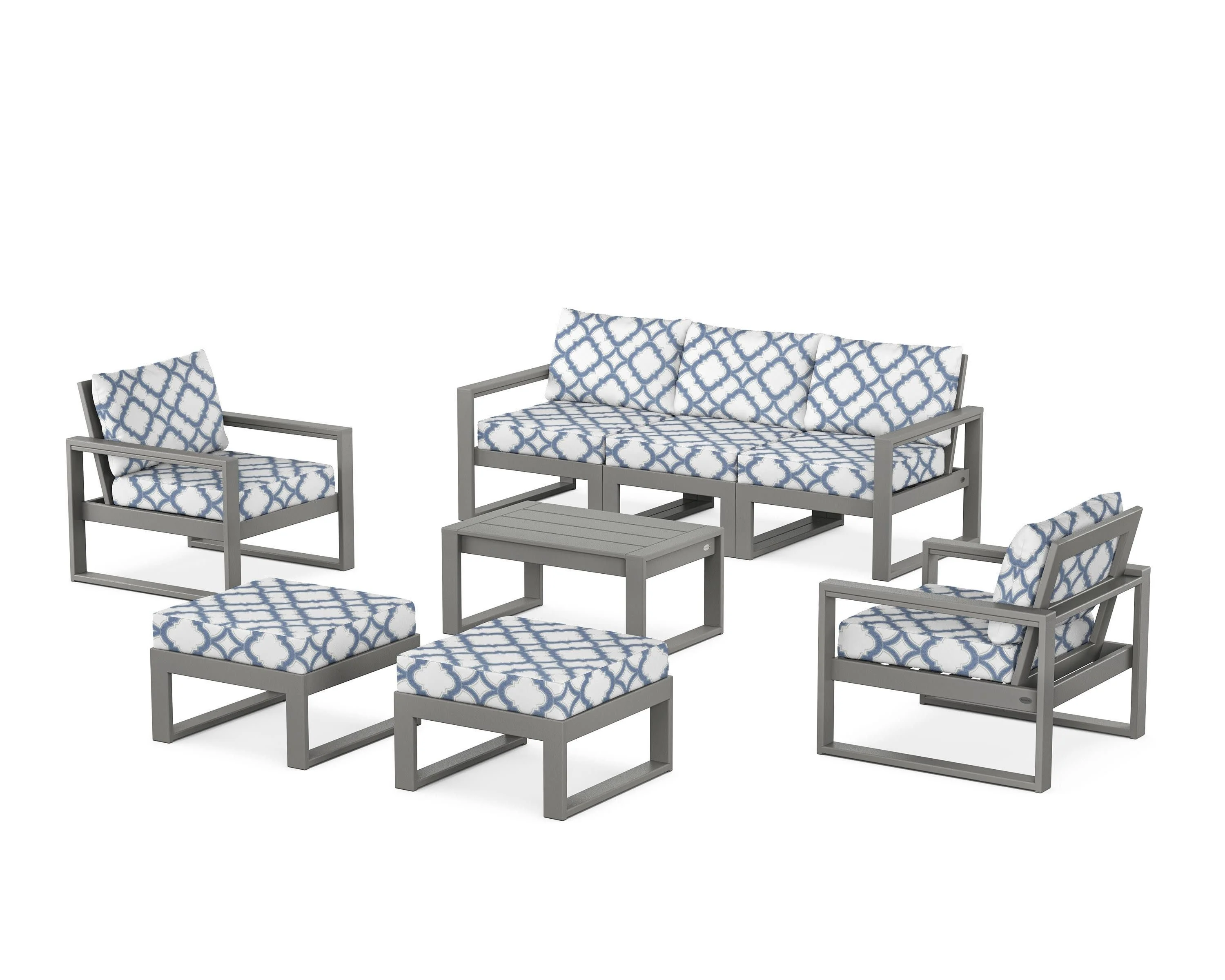 EDGE Sectional 8-Piece Lounge Sofa Set - Image 99