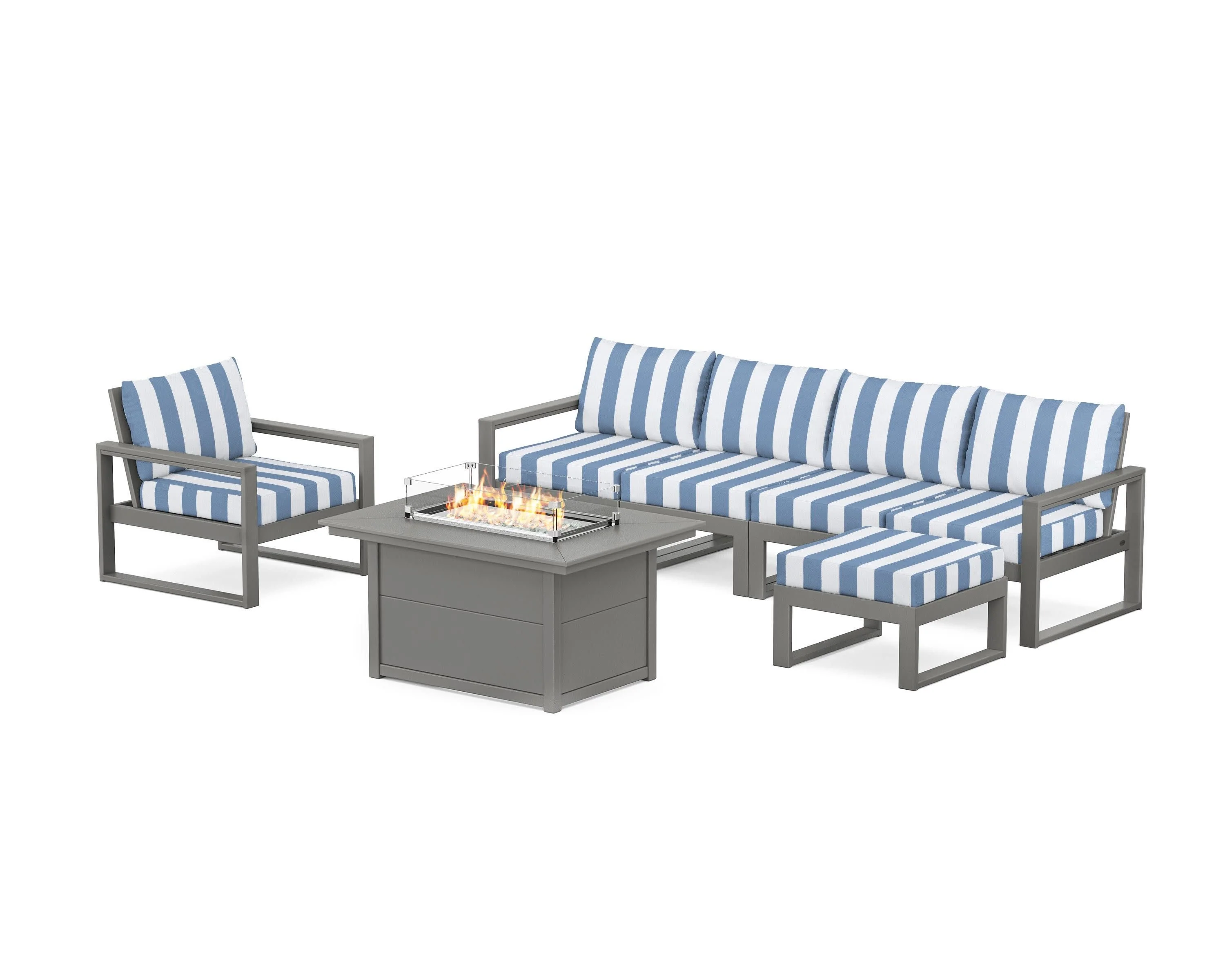EDGE Sectional Lounge and Fire Pit Set - Image 149