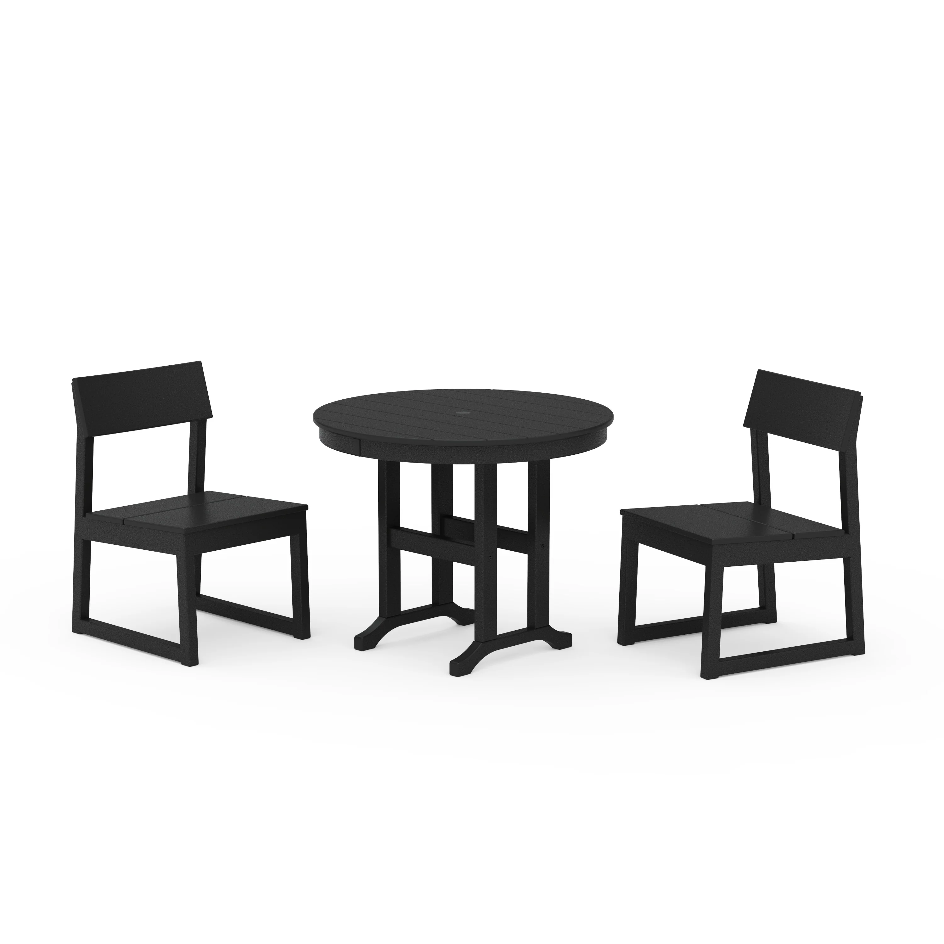 EDGE Side Chair 3-Piece Round Dining Set - Image 6