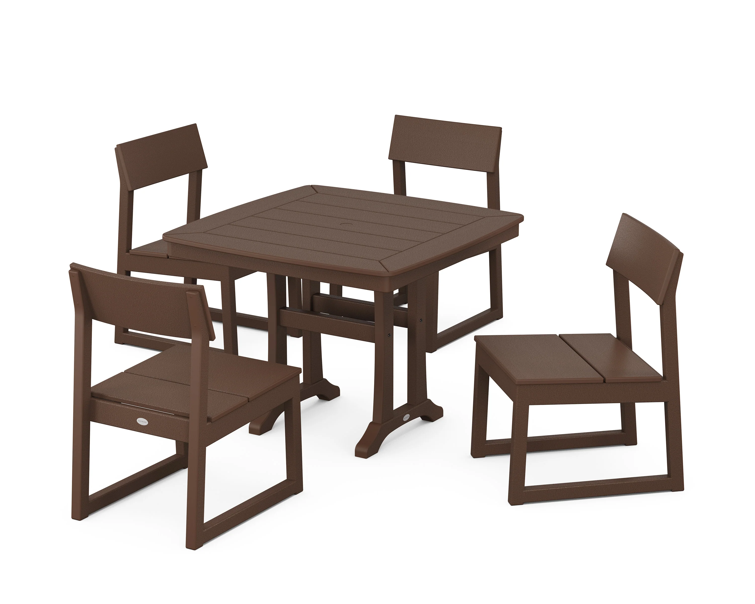EDGE Side Chair 5-Piece Dining Set with Trestle Legs - Image 11