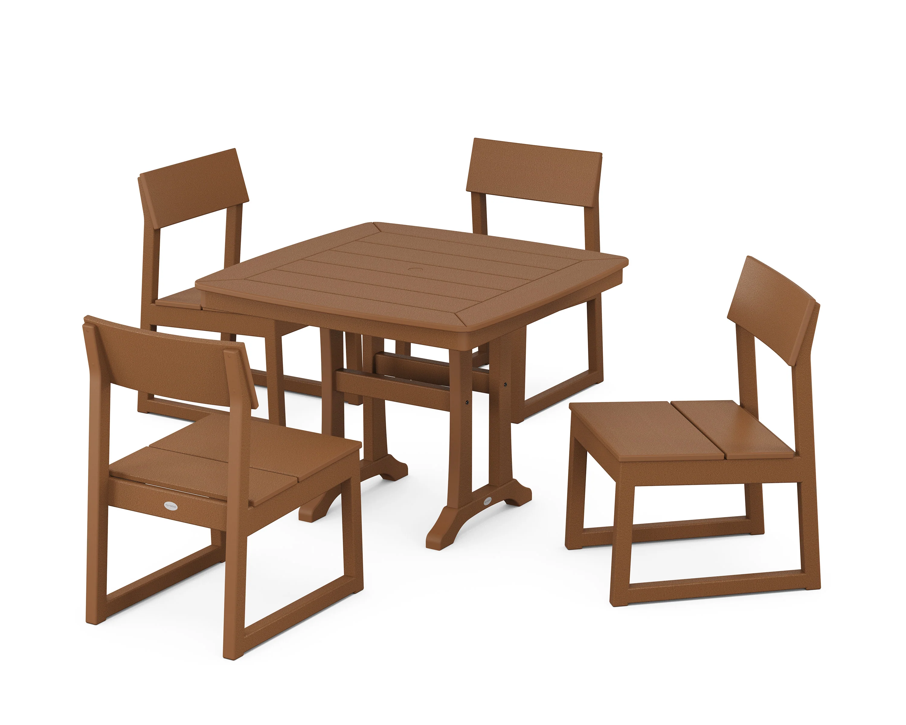 EDGE Side Chair 5-Piece Dining Set with Trestle Legs - Image 12