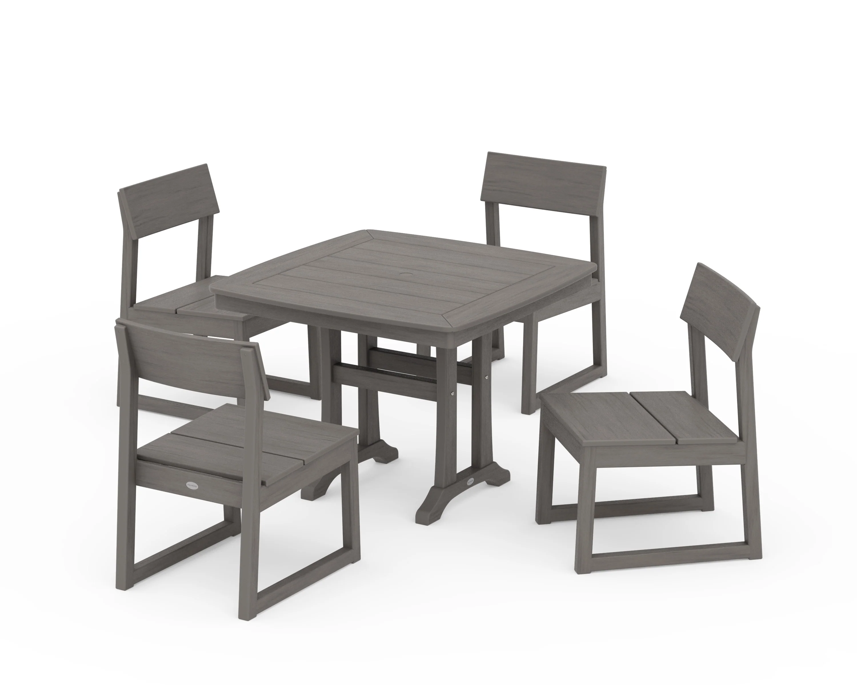 EDGE Side Chair 5-Piece Dining Set with Trestle Legs - Image 13