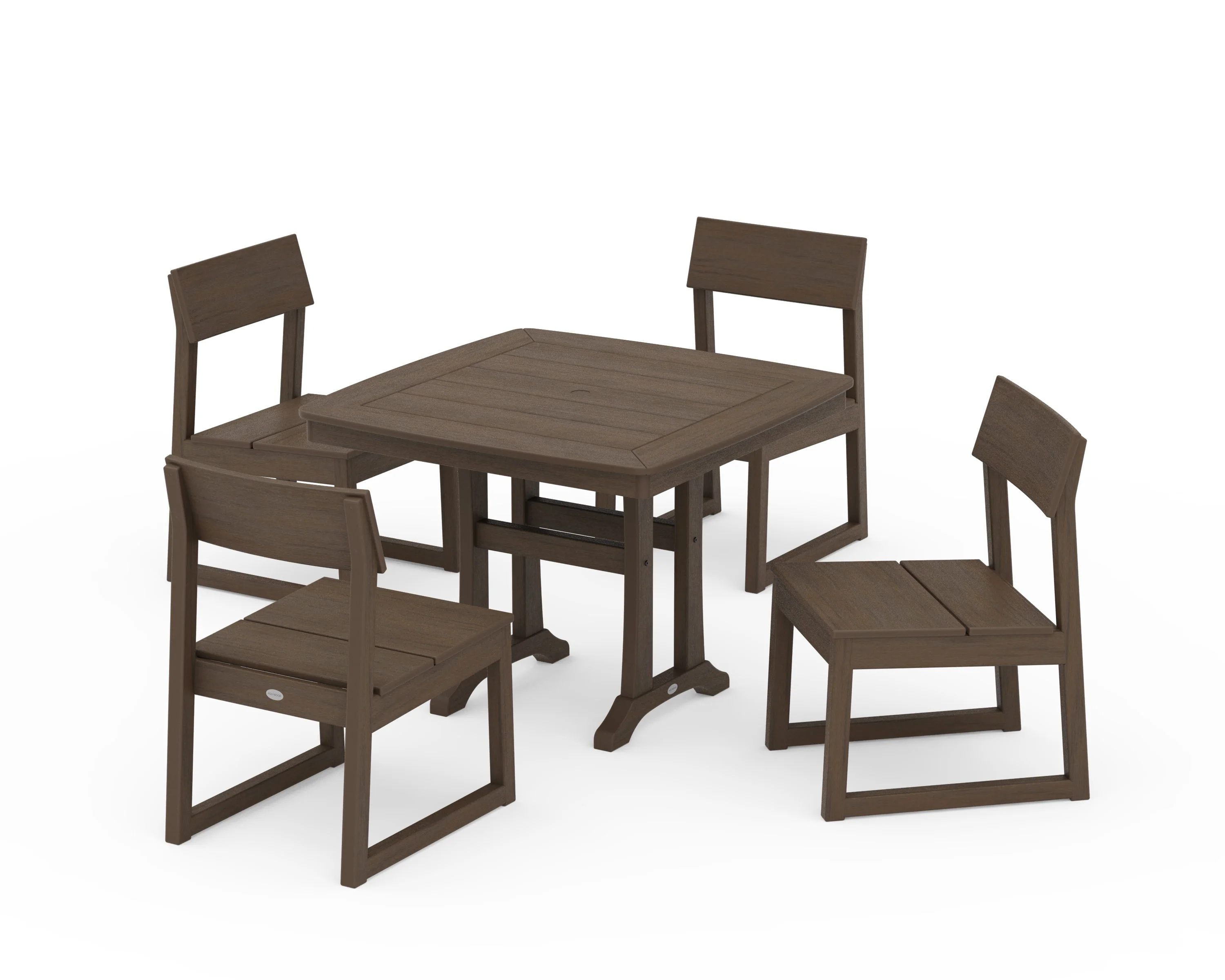 EDGE Side Chair 5-Piece Dining Set with Trestle Legs - Image 14