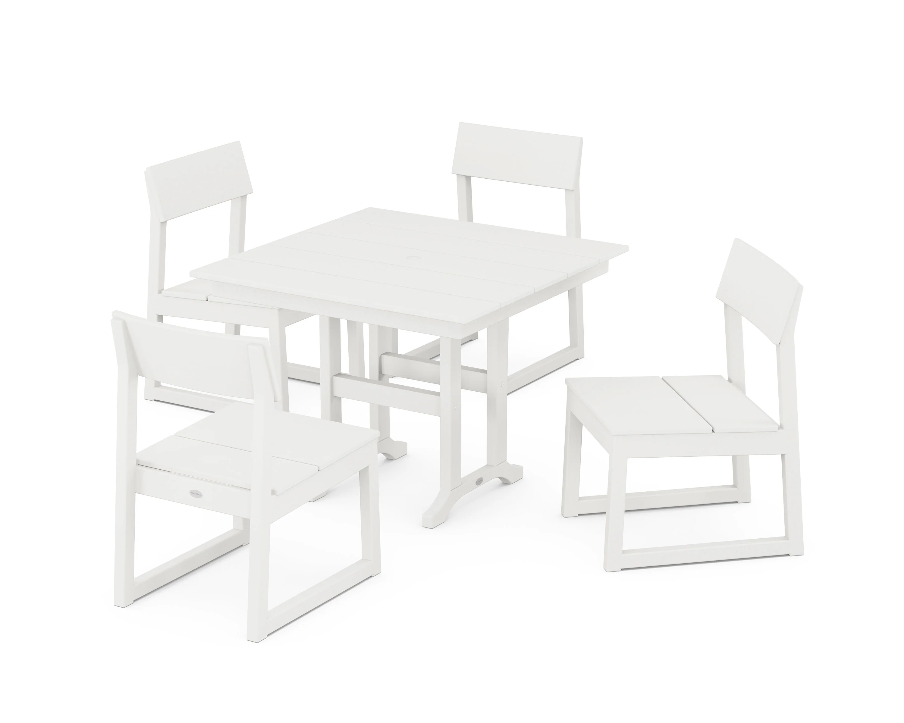 EDGE Side Chair 5-Piece Farmhouse Dining Set - Image 11