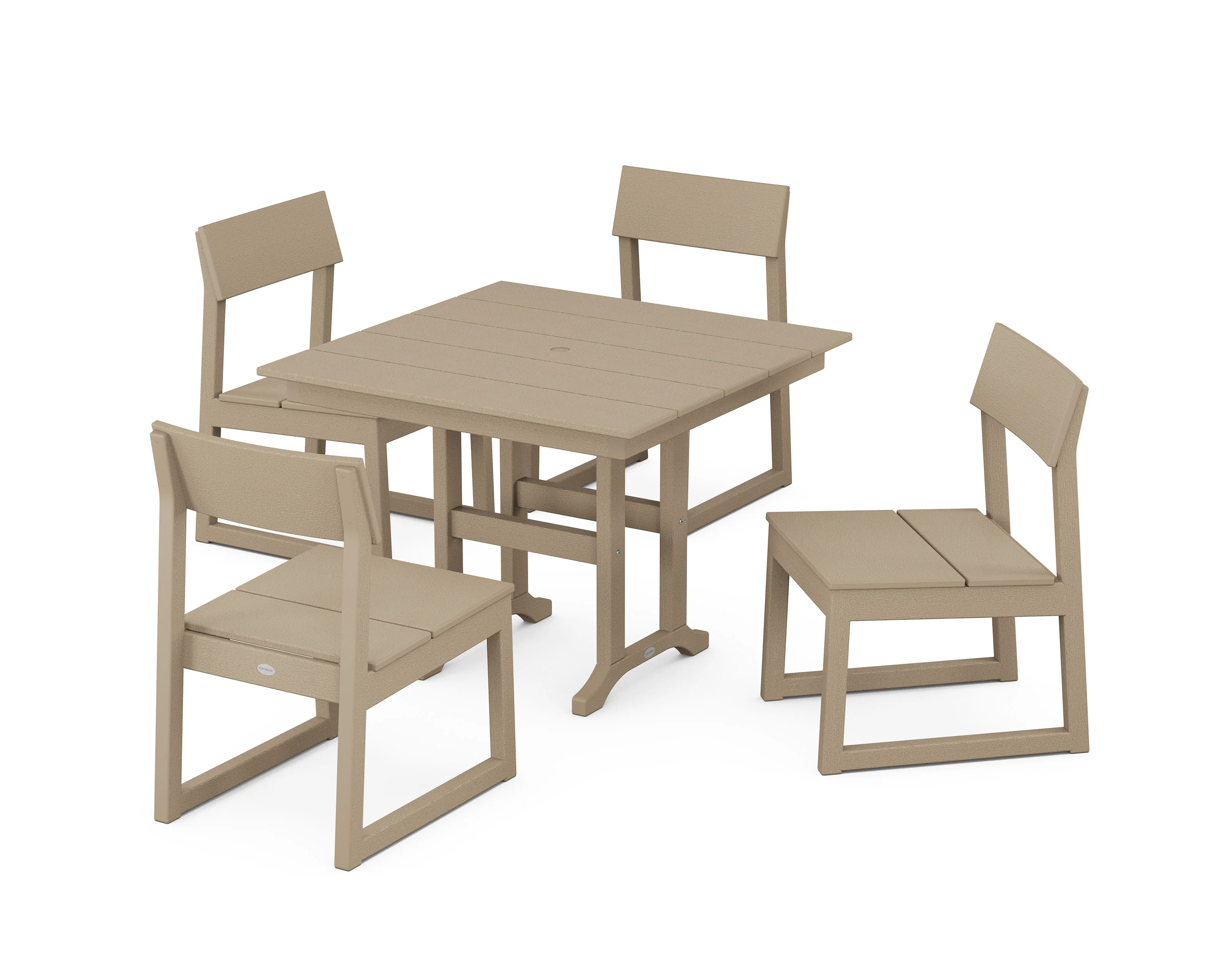 EDGE Side Chair 5-Piece Farmhouse Dining Set - Image 5